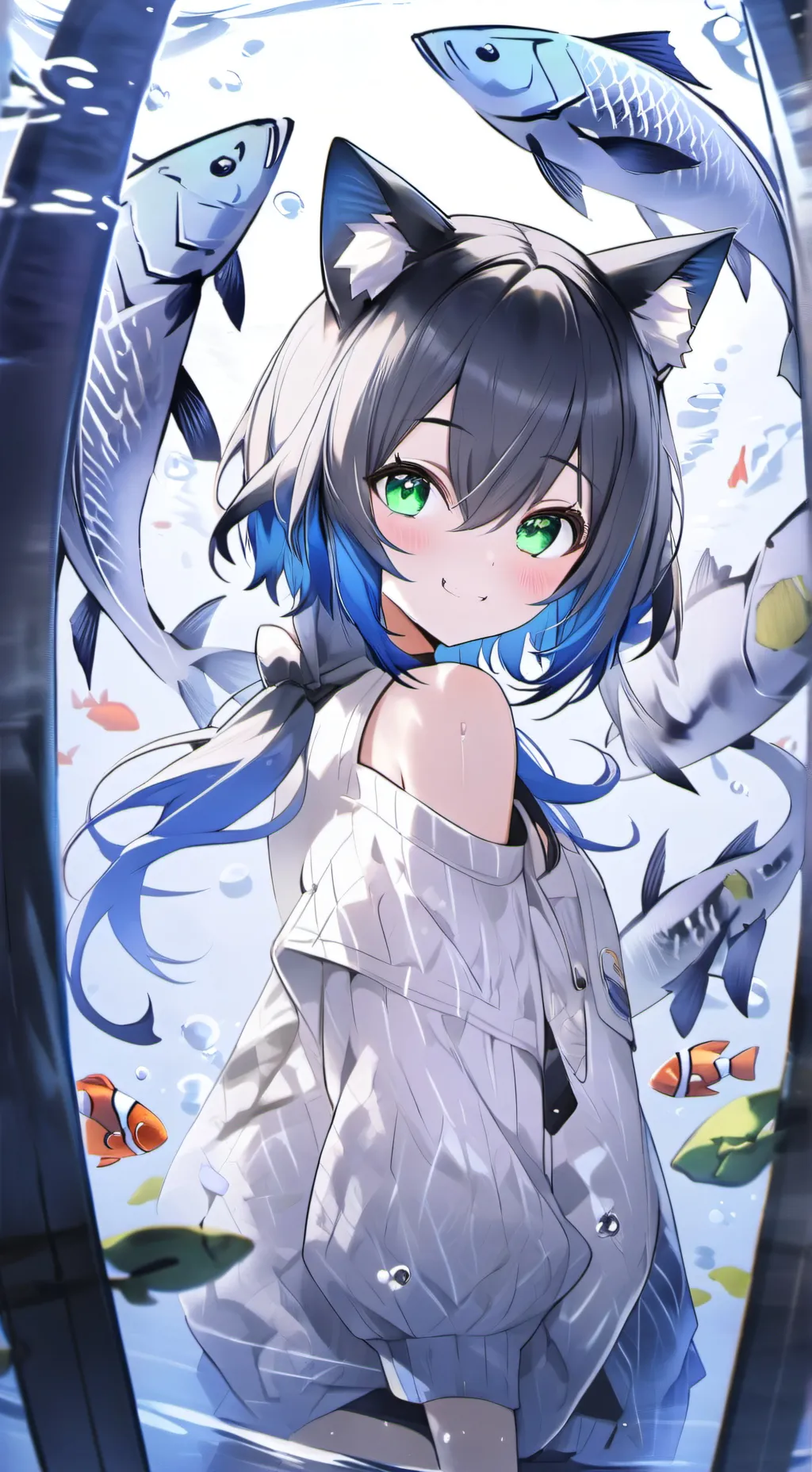 ai character: Sprightly Trout Furry background