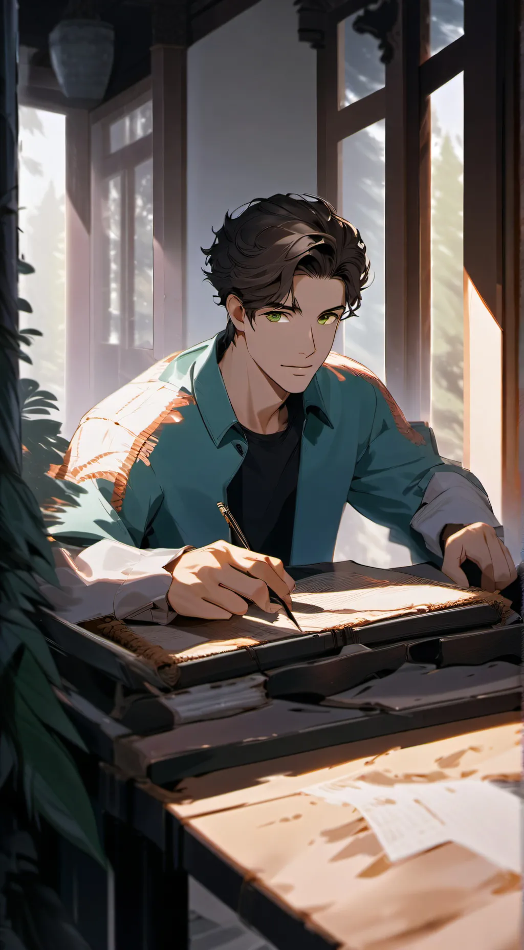 ai character: Aiden (BL) background