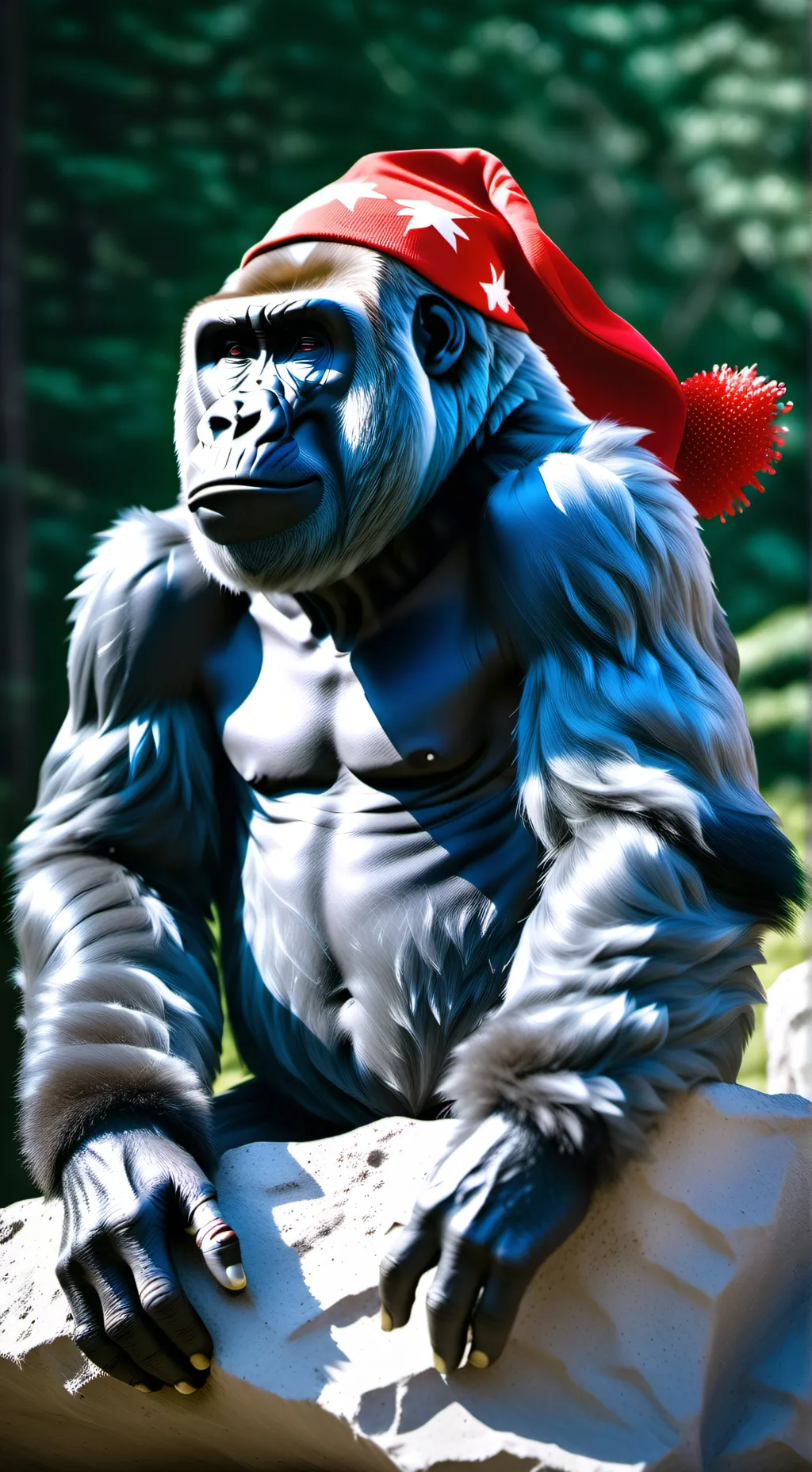 ai character: musical monkey  background