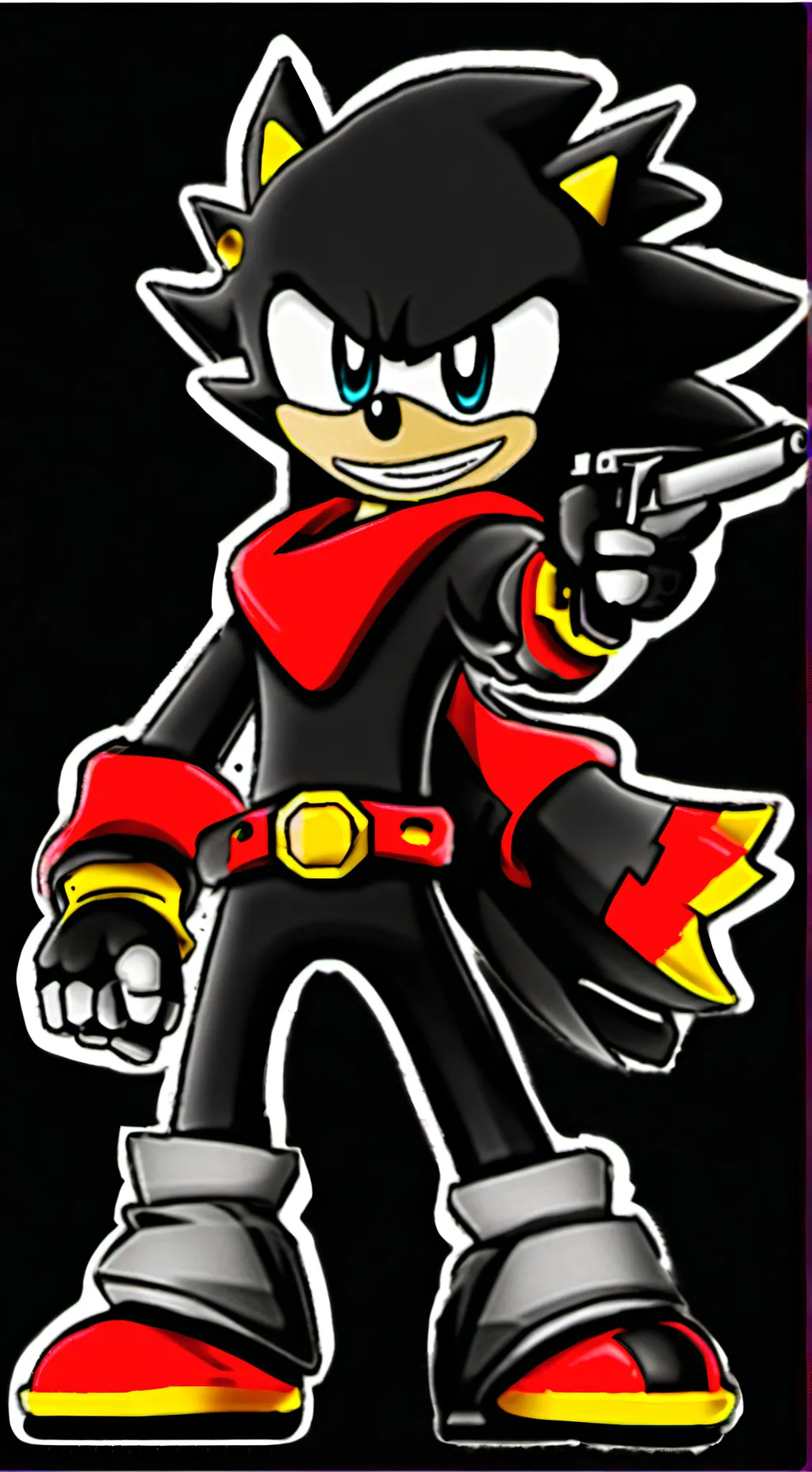 ai character: shadow the hedgeho background