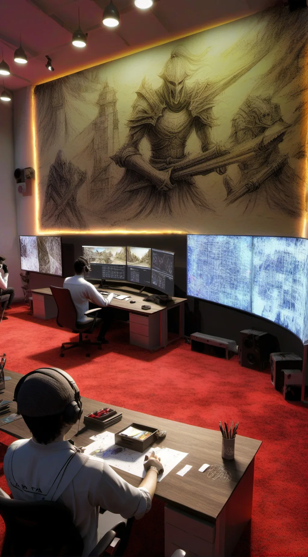 ai character: Genshin modern background