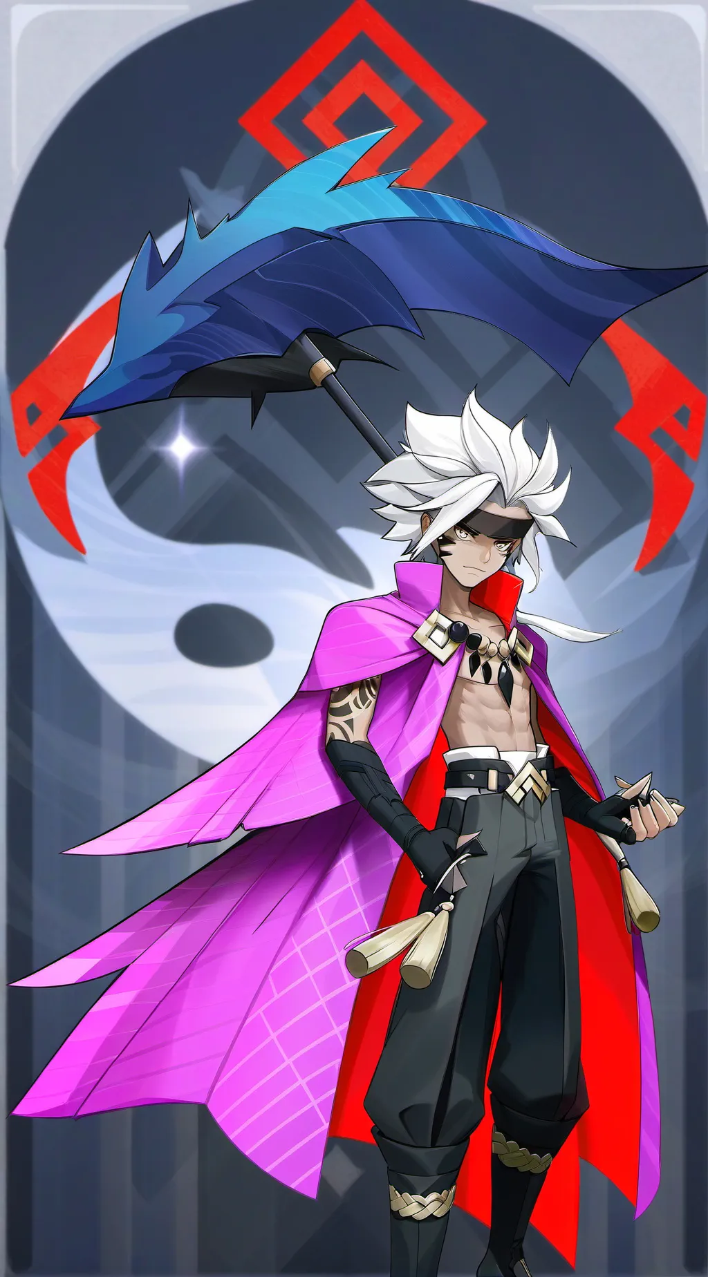 ai character: jjk background