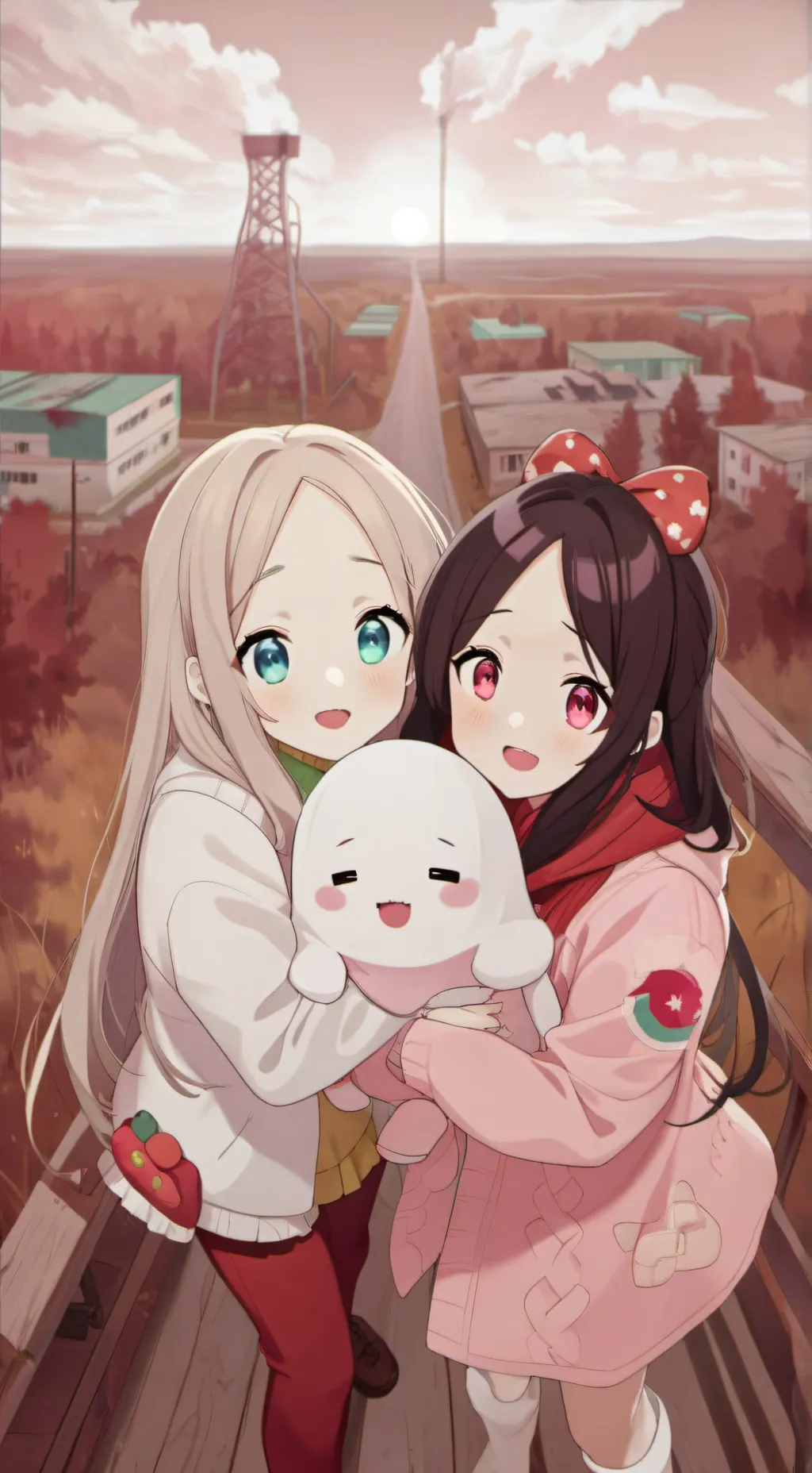 ai character: Посёлок background