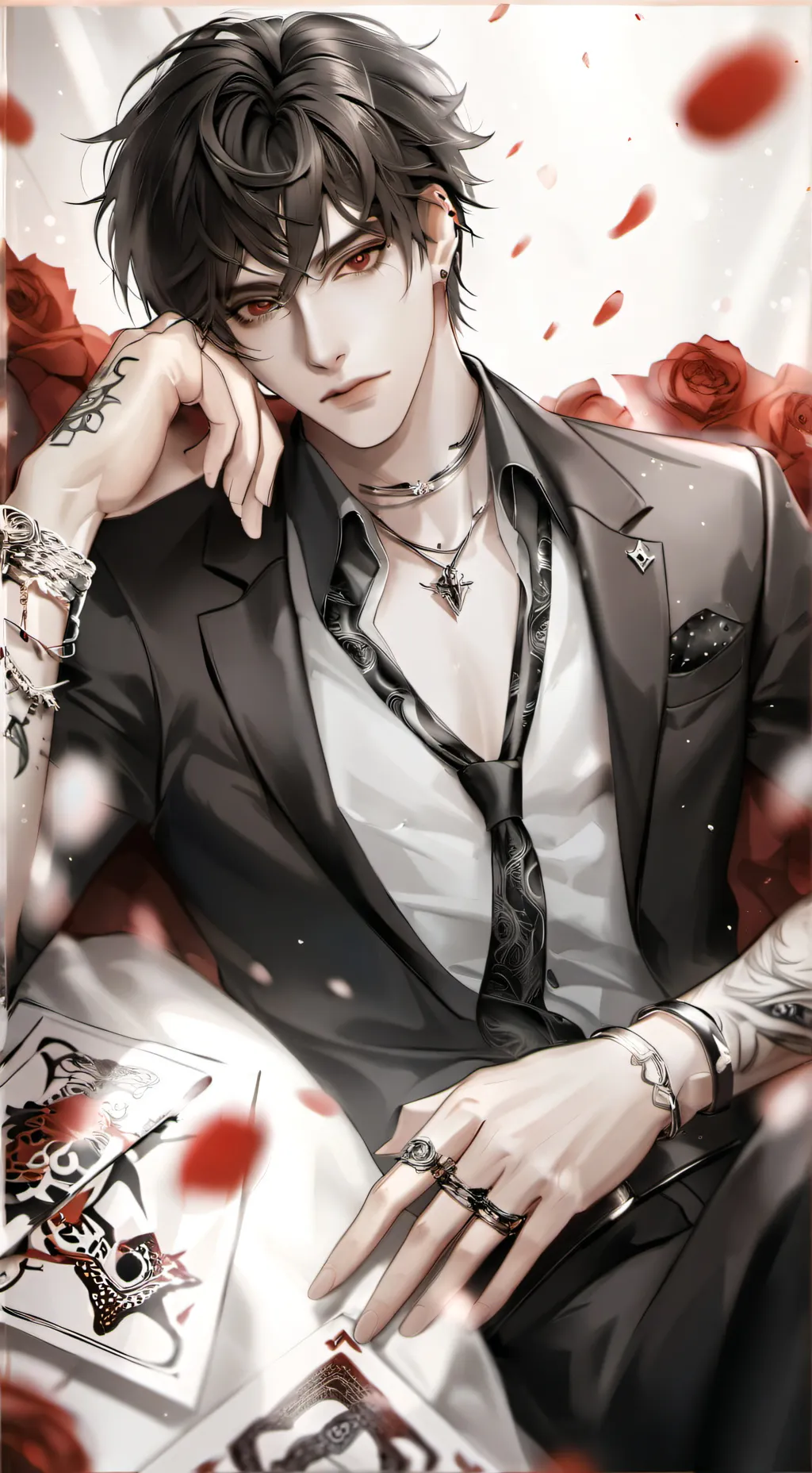 ai character: Zach Damien  background