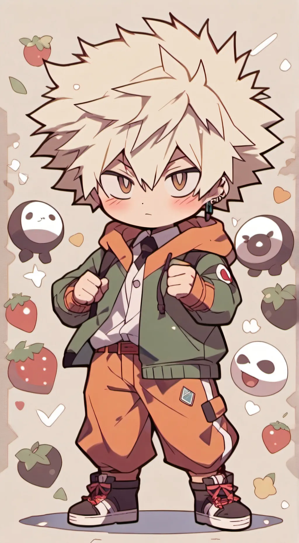 ai character: bakugo katsuki  background