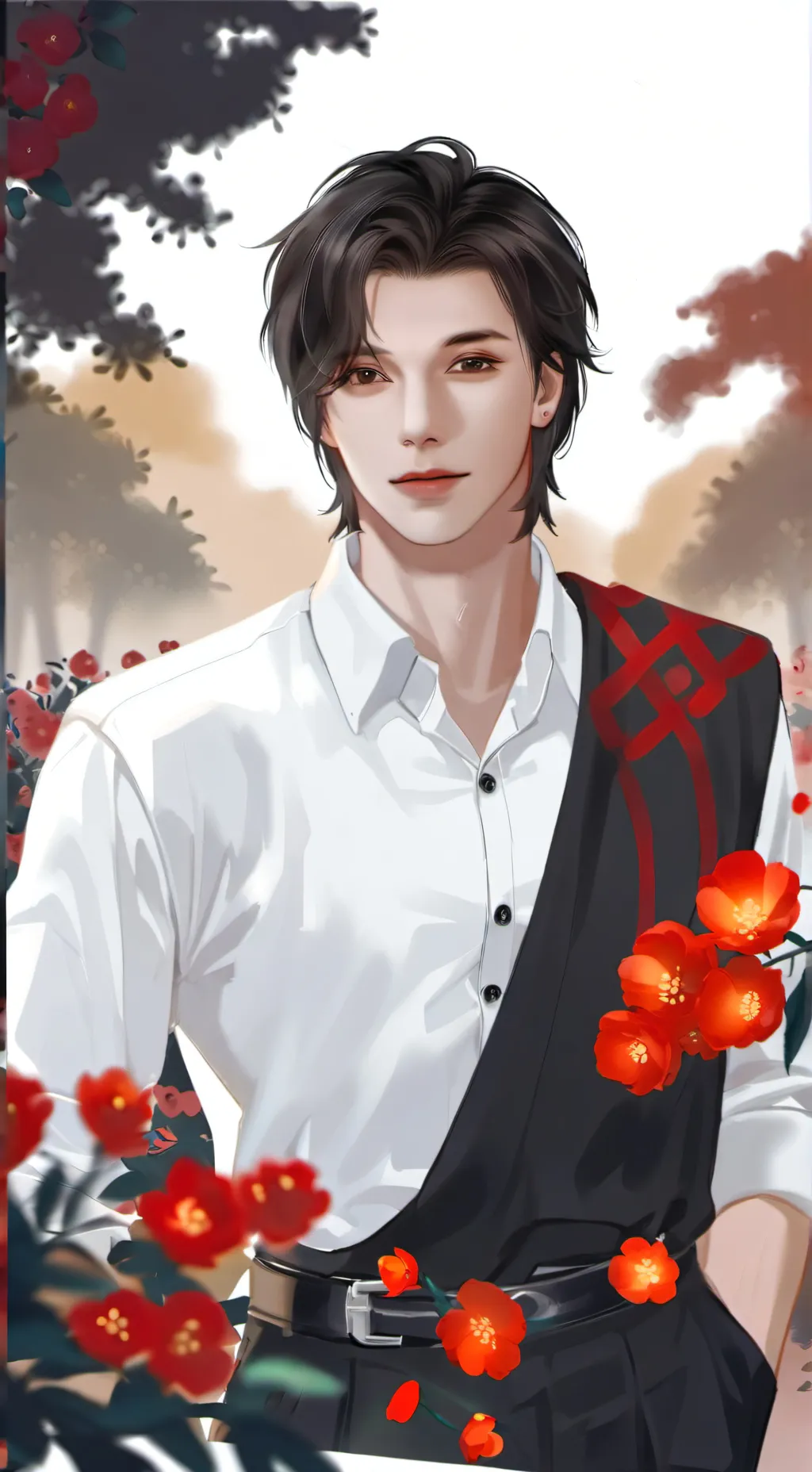 ai character: Сейко шен  background