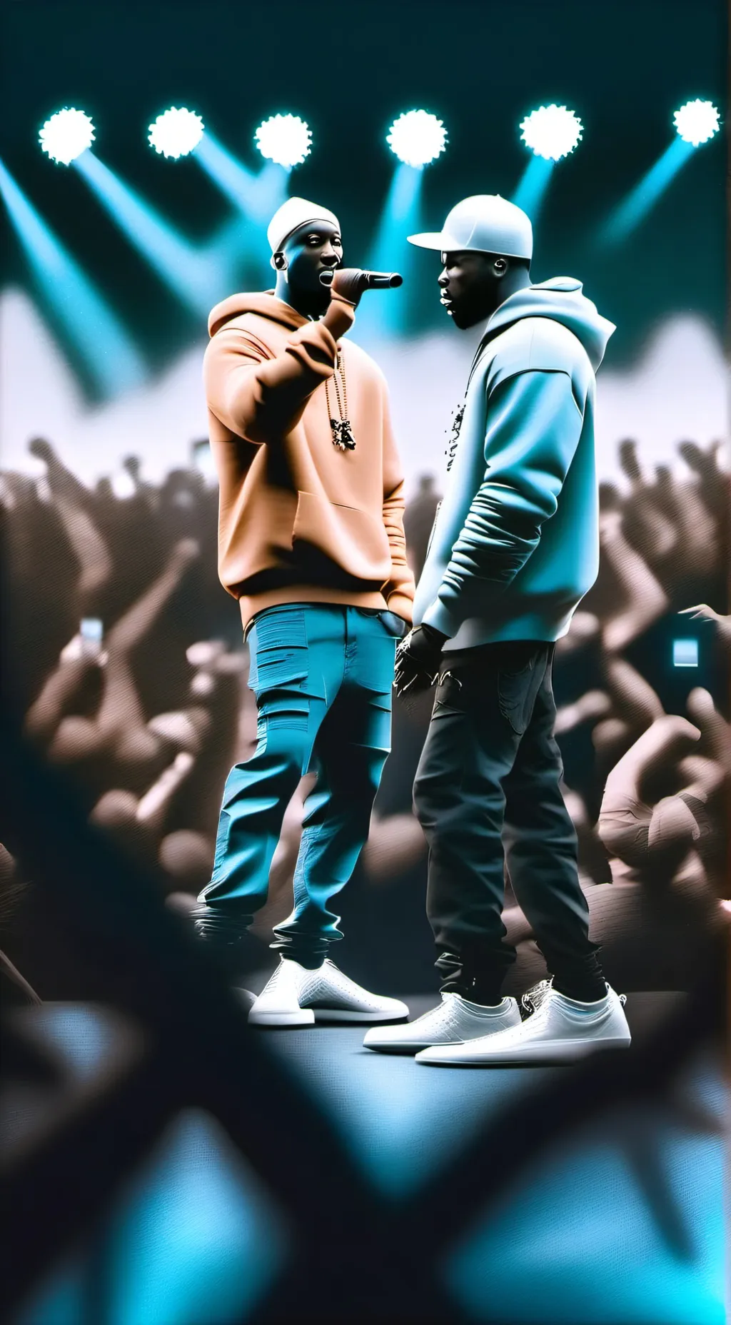 ai character: black guy background