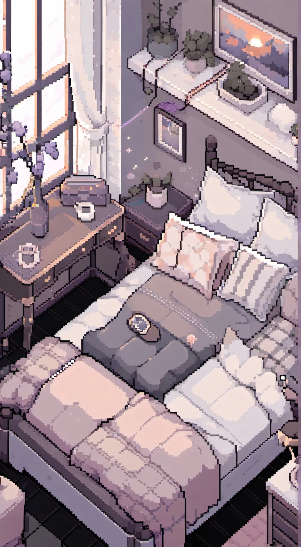 ai character: bed background