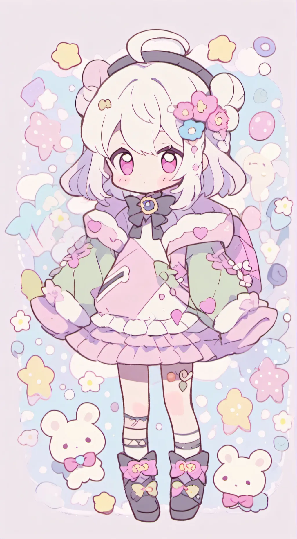 ai character: Demon slayer kiss background