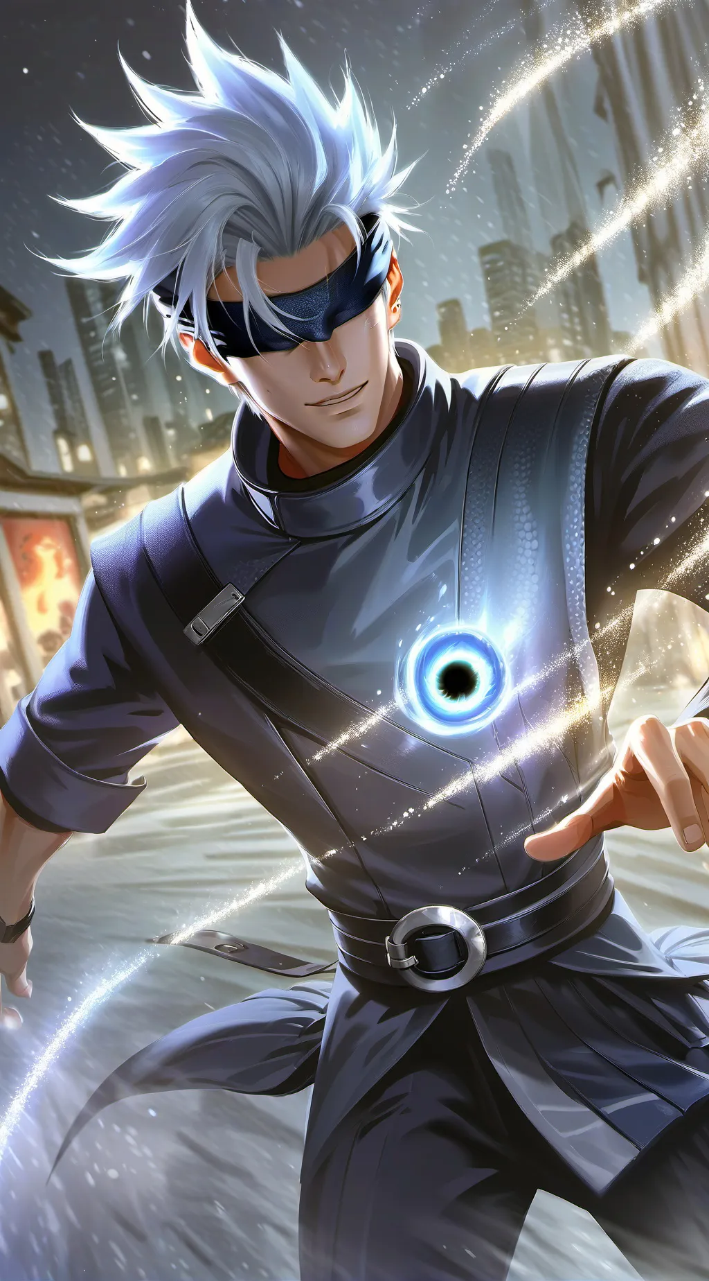 ai character: Satoru Gojo background