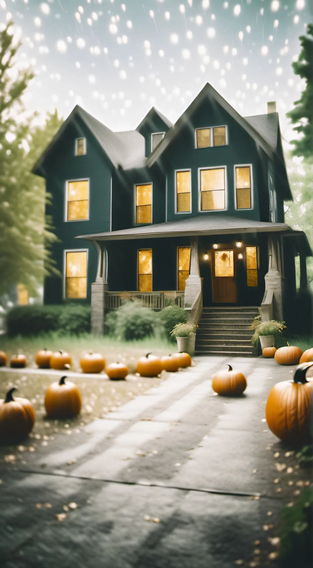 ai character: MHA Halloween background