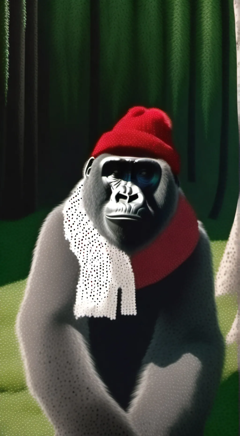 ai character: a gentleman monkey background