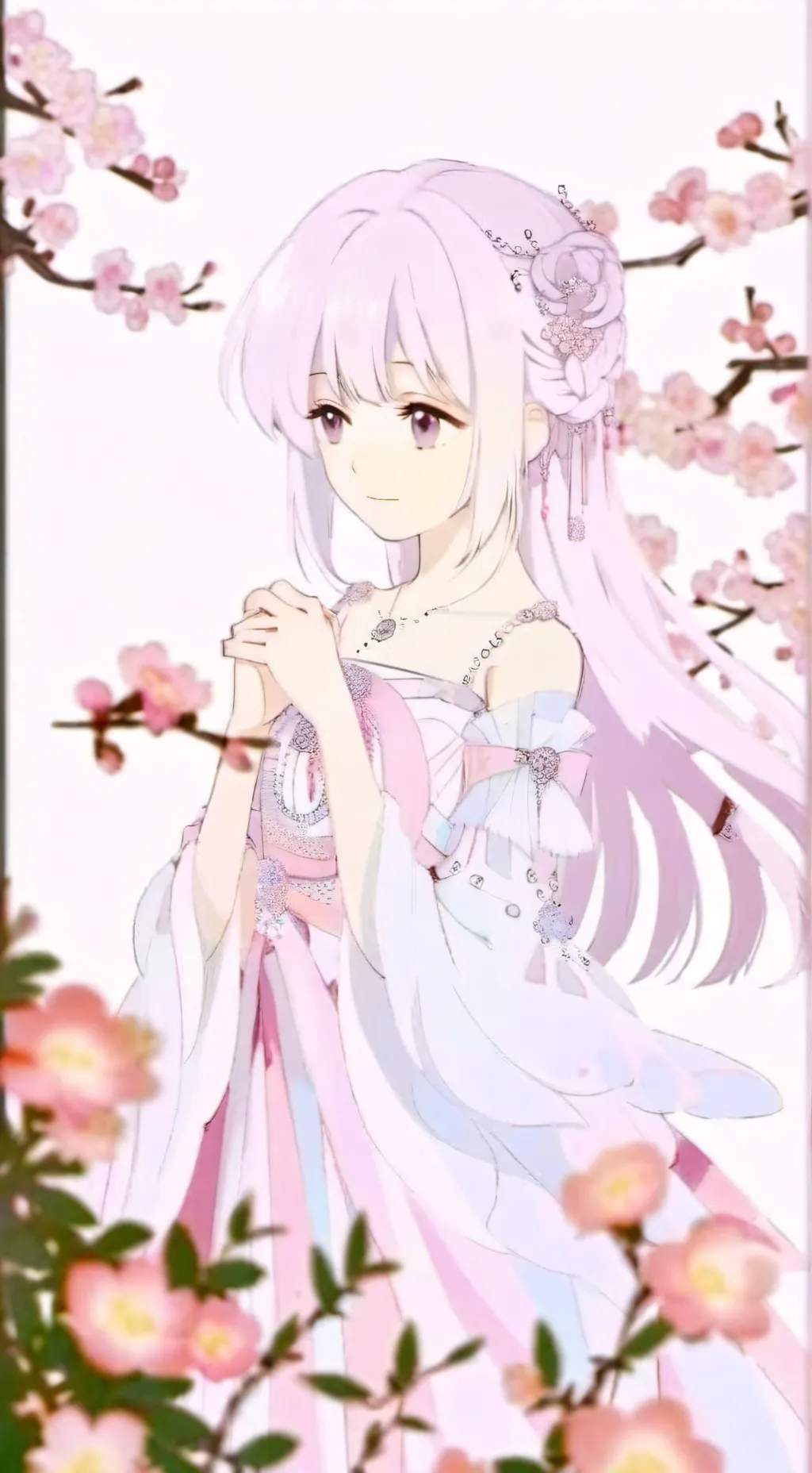 ai character: girl 😁  background