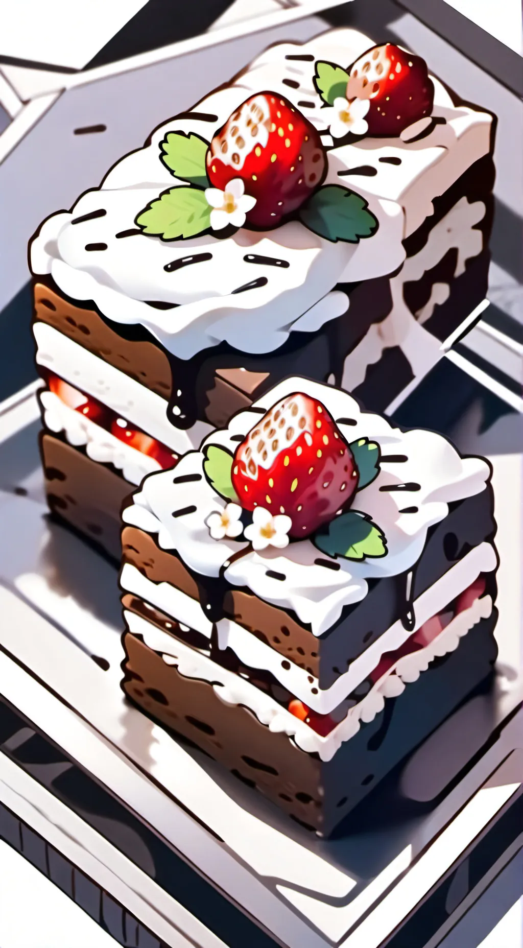 ai character: fruitcake background