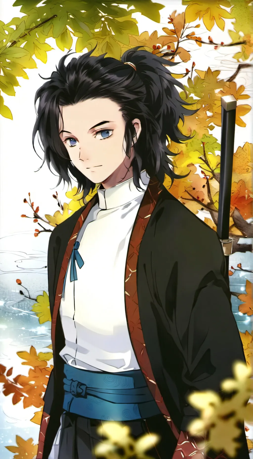 ai character: GIYUU BREAKS DOWN😀 background