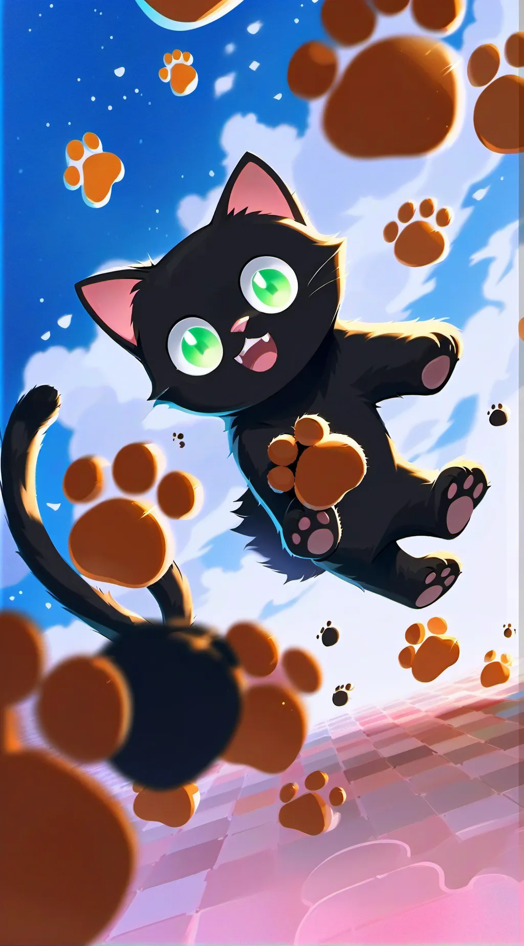 ai character: Pixel background