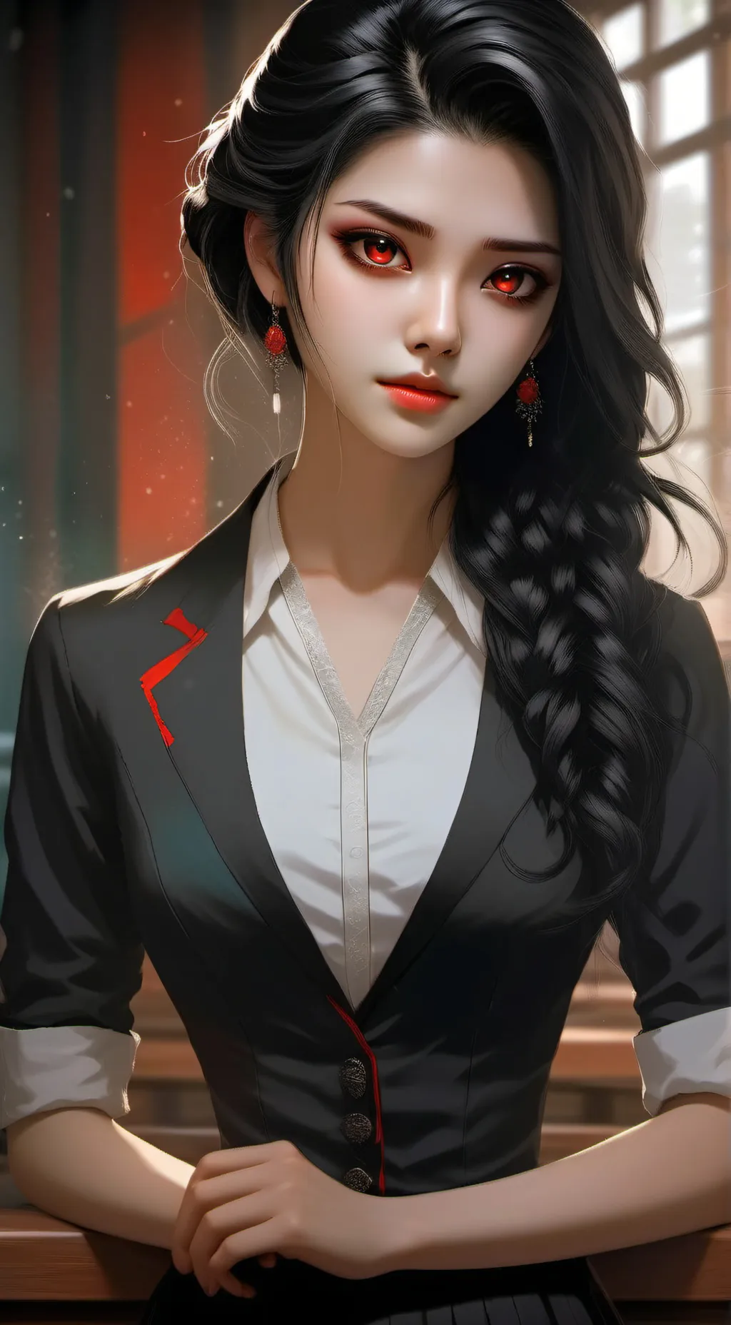 ai character: Sarah le Demon background