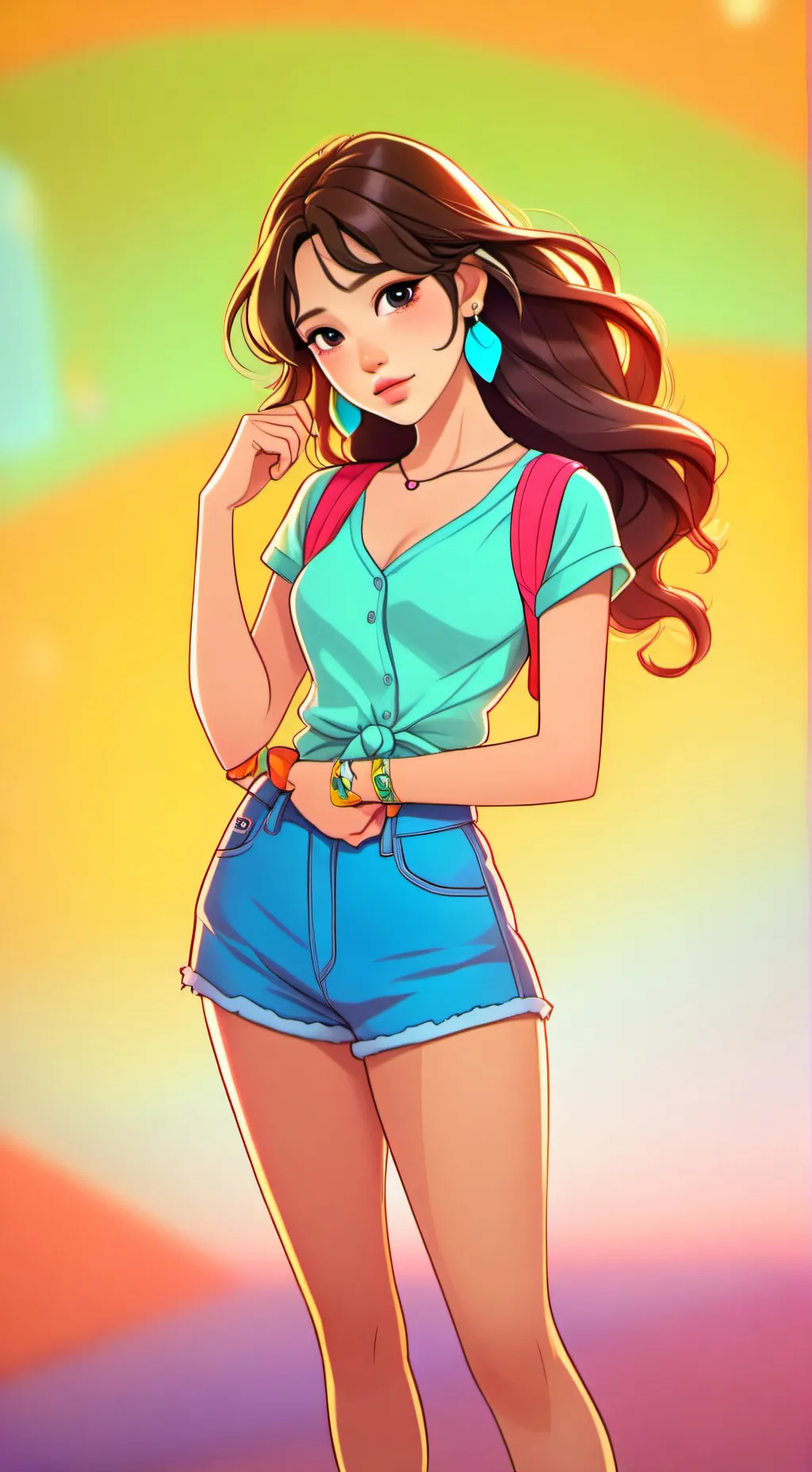 ai character: Melinda  background