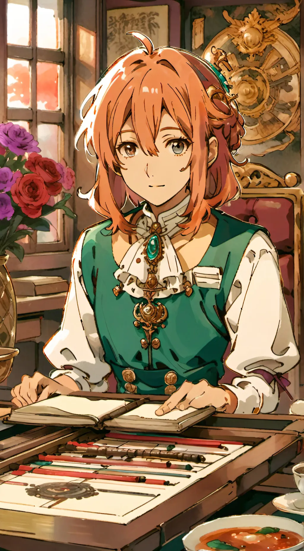 ai character: deku embarazado background