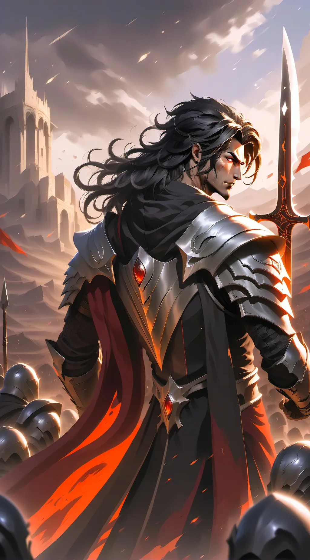 ai character: gacha heat school background