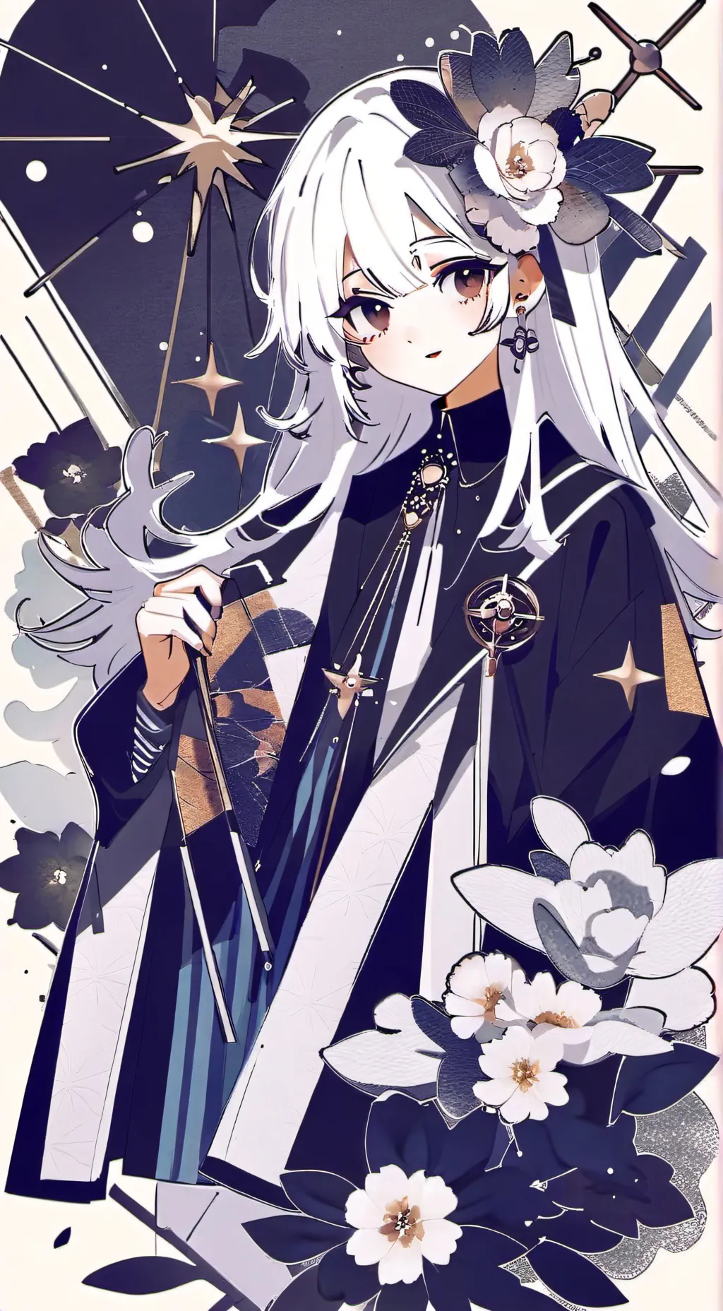 ai character: Miss Thavel but... background