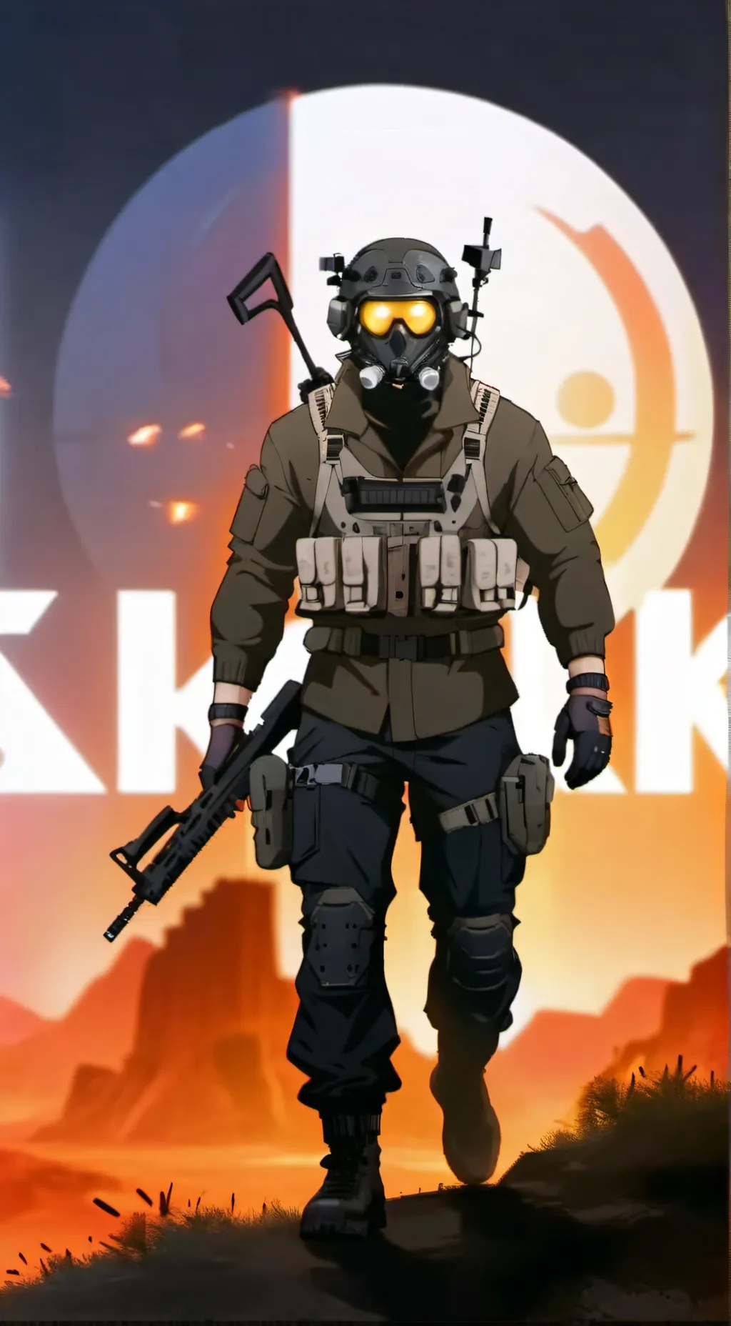 ai character: леон background