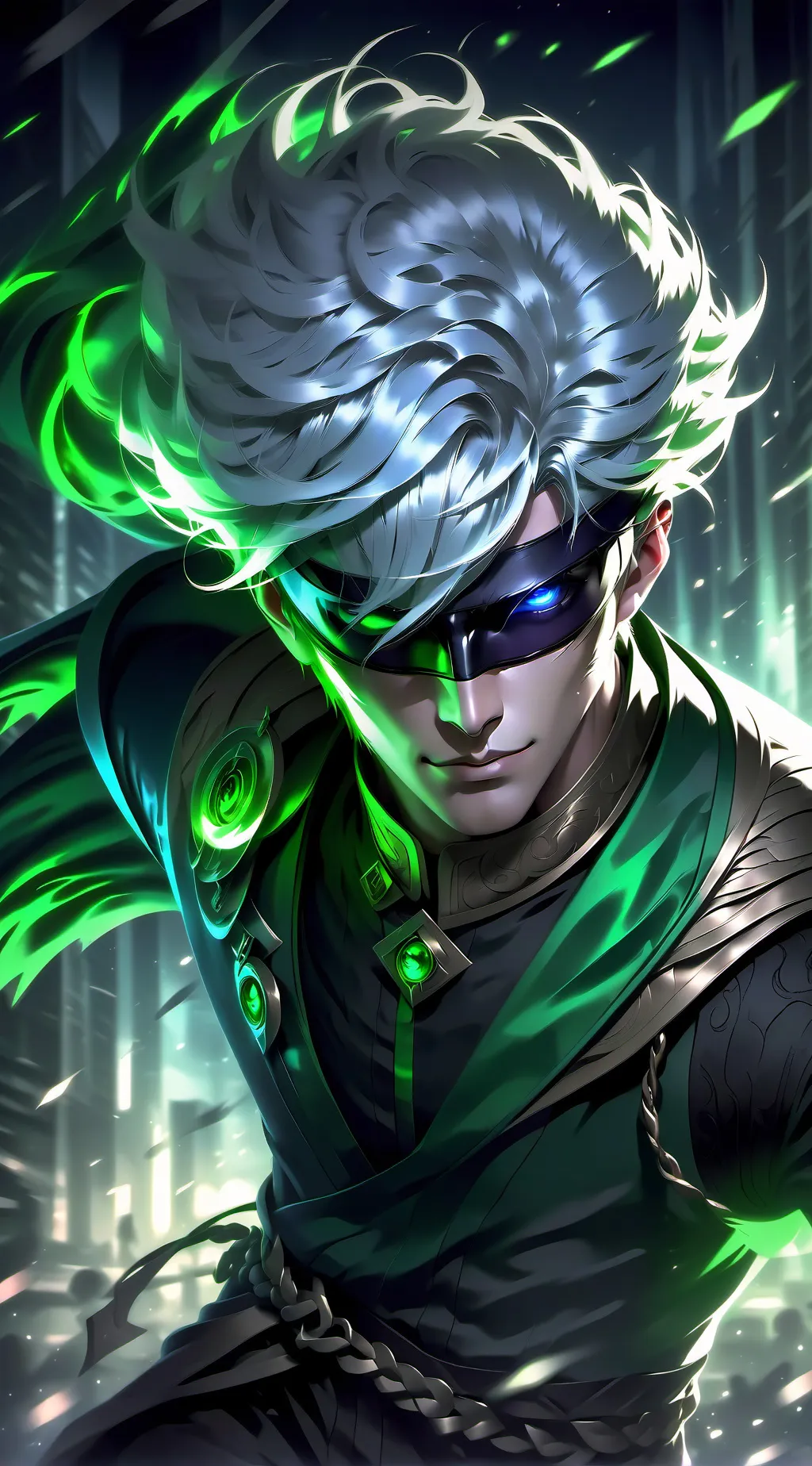 ai character: Satoru Gojo background