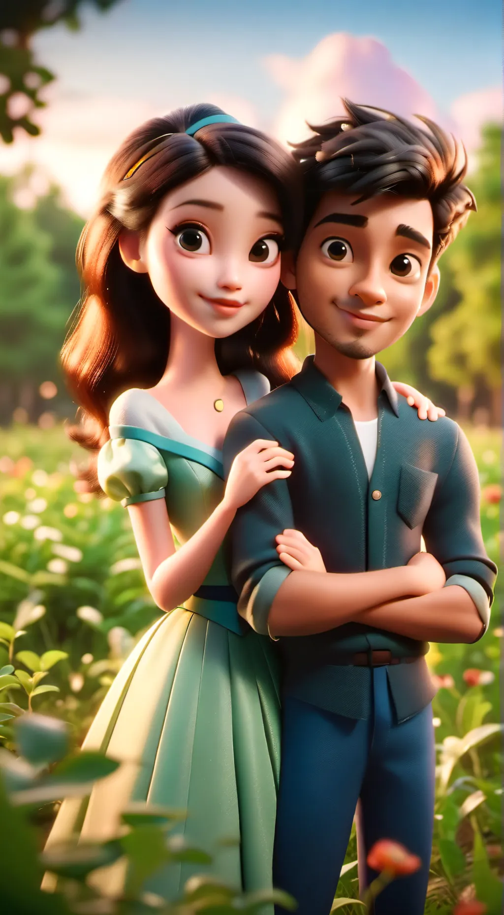 ai character: mike and mya background