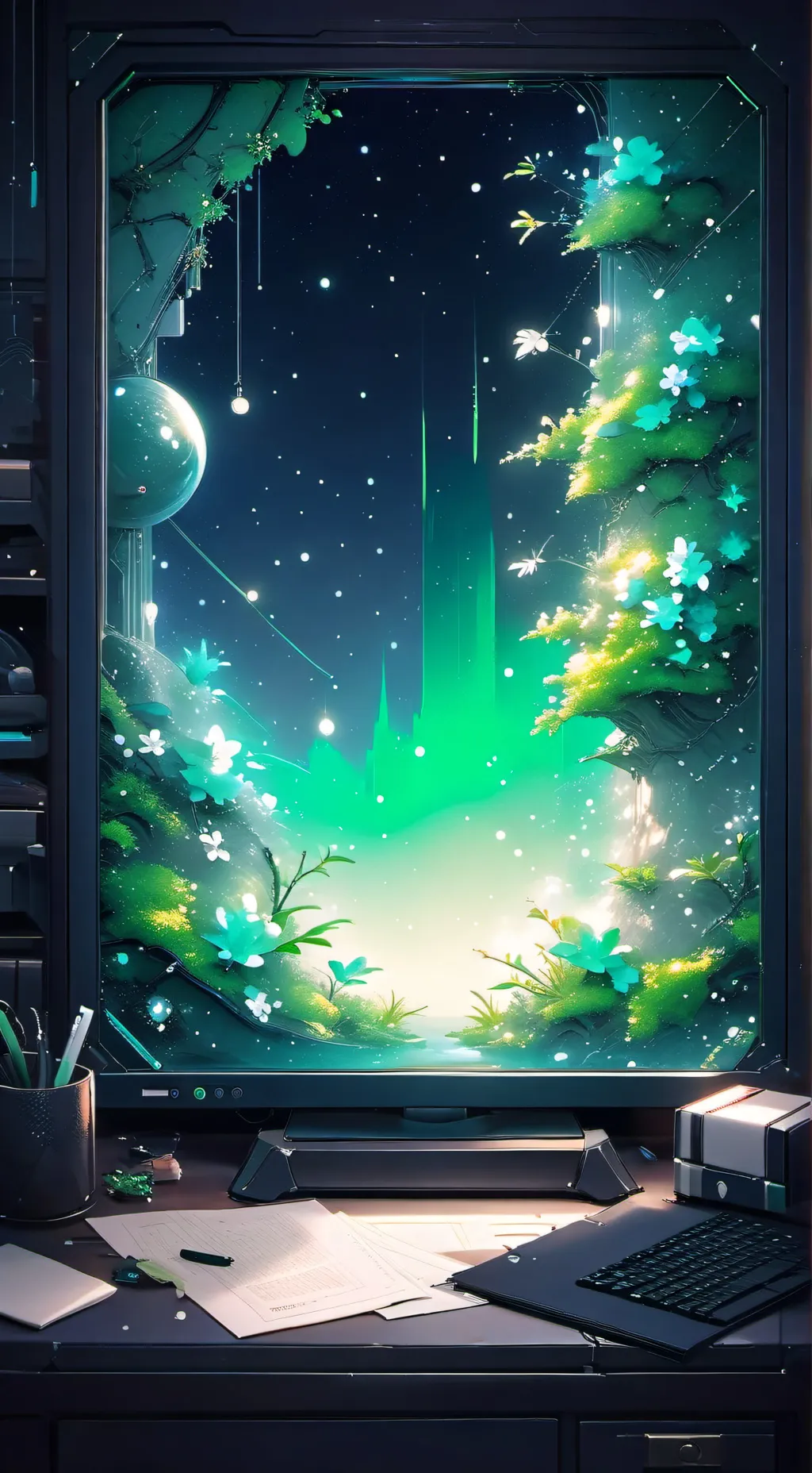 ai character: shellyvison background