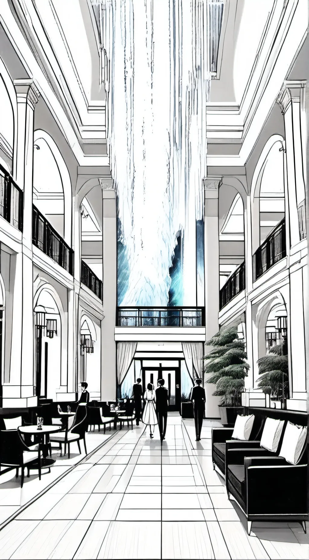 ai character: Germa 66 hotel background