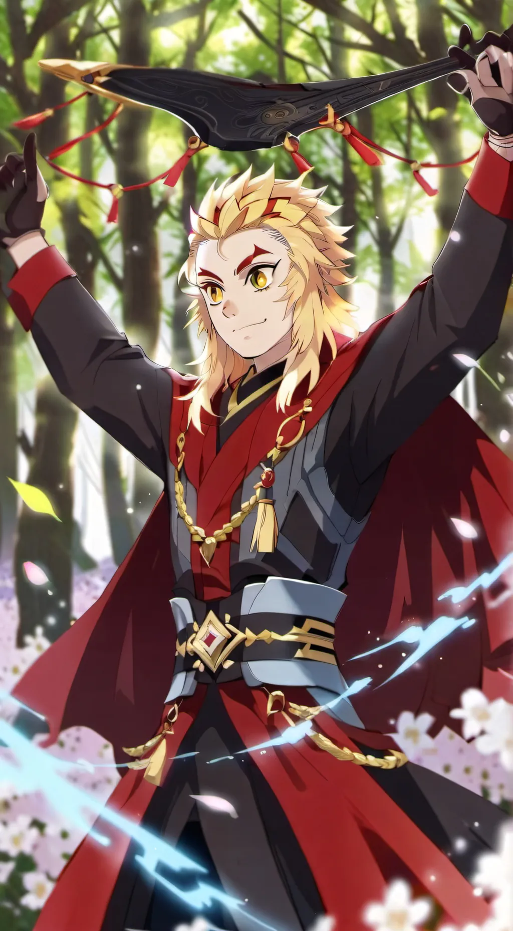 ai character: Demon slayer  background