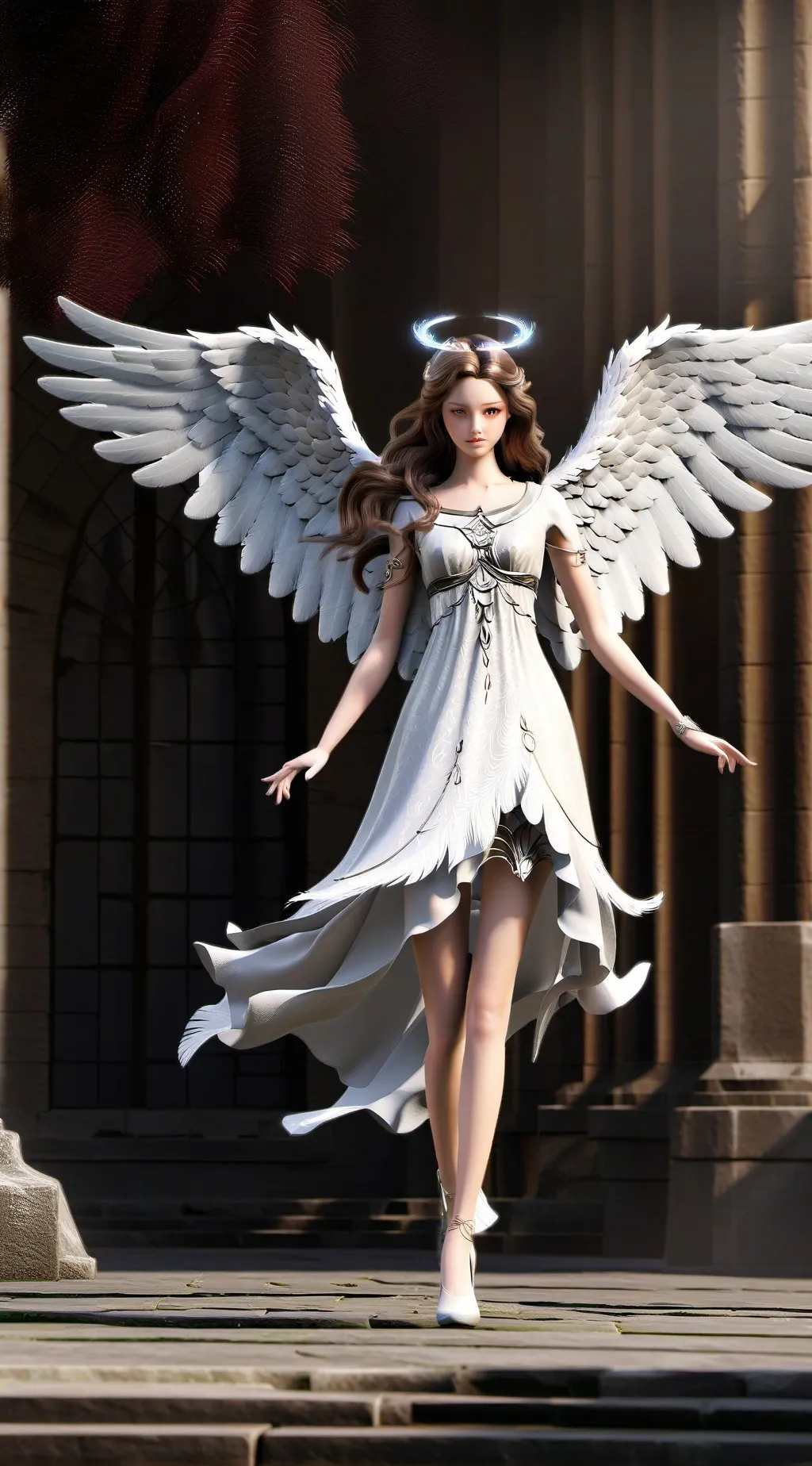 ai character: angel background