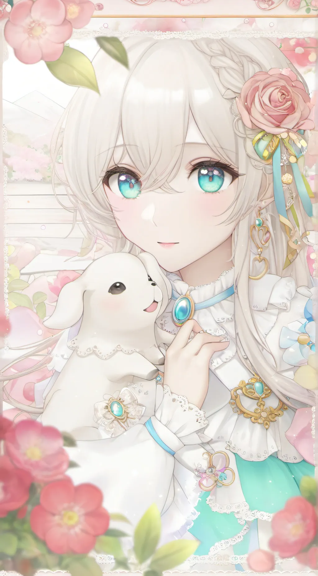 ai character: Sakura background