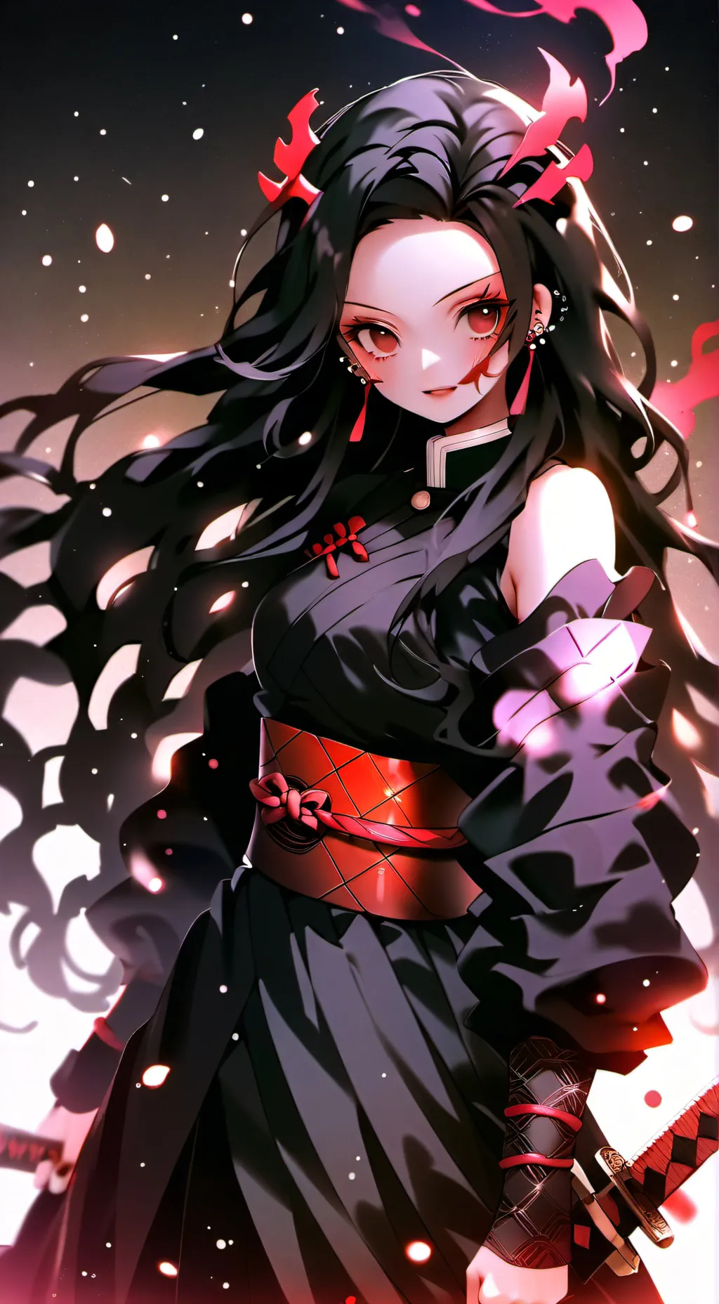 ai character: nezuko pourfandeus background