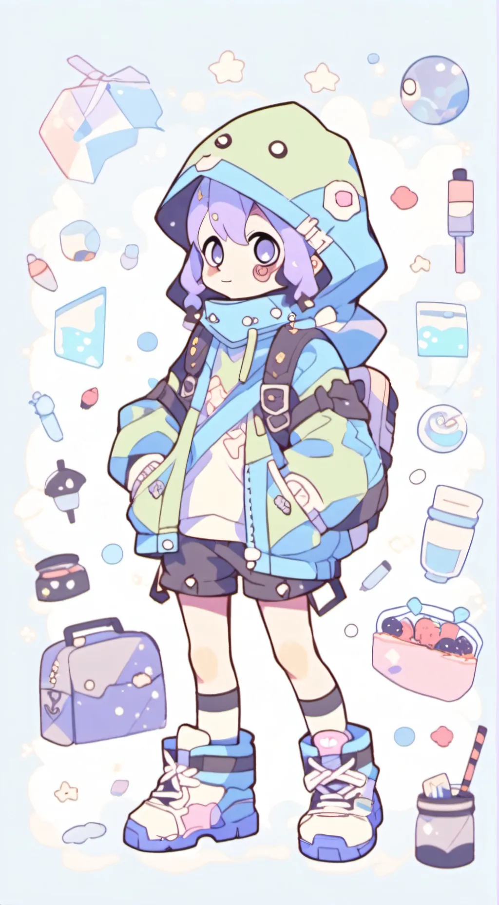 ai character: corruptbox background