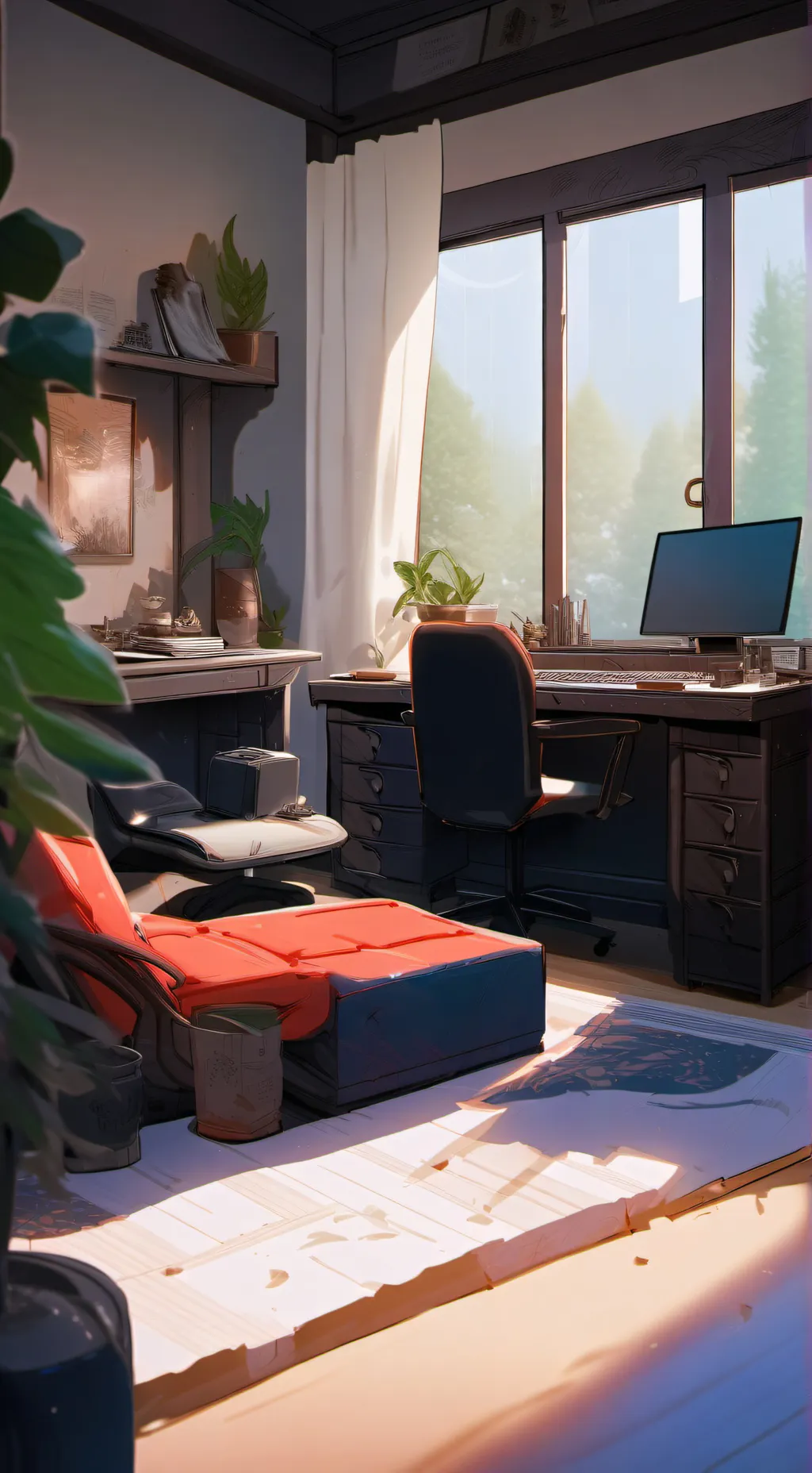 ai character: Sleepover  background