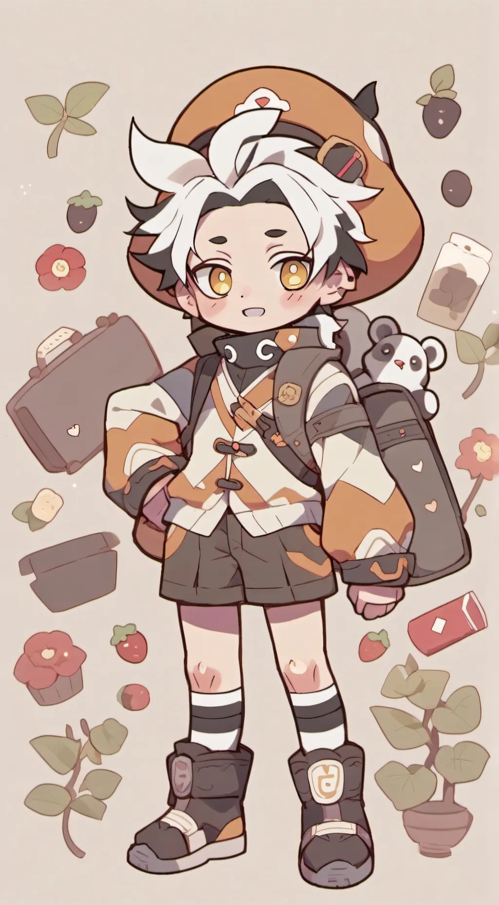 ai character: HASHIRAS PICNIC background