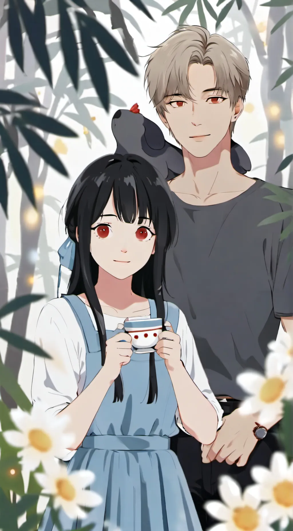 ai character: ana maria y josue background