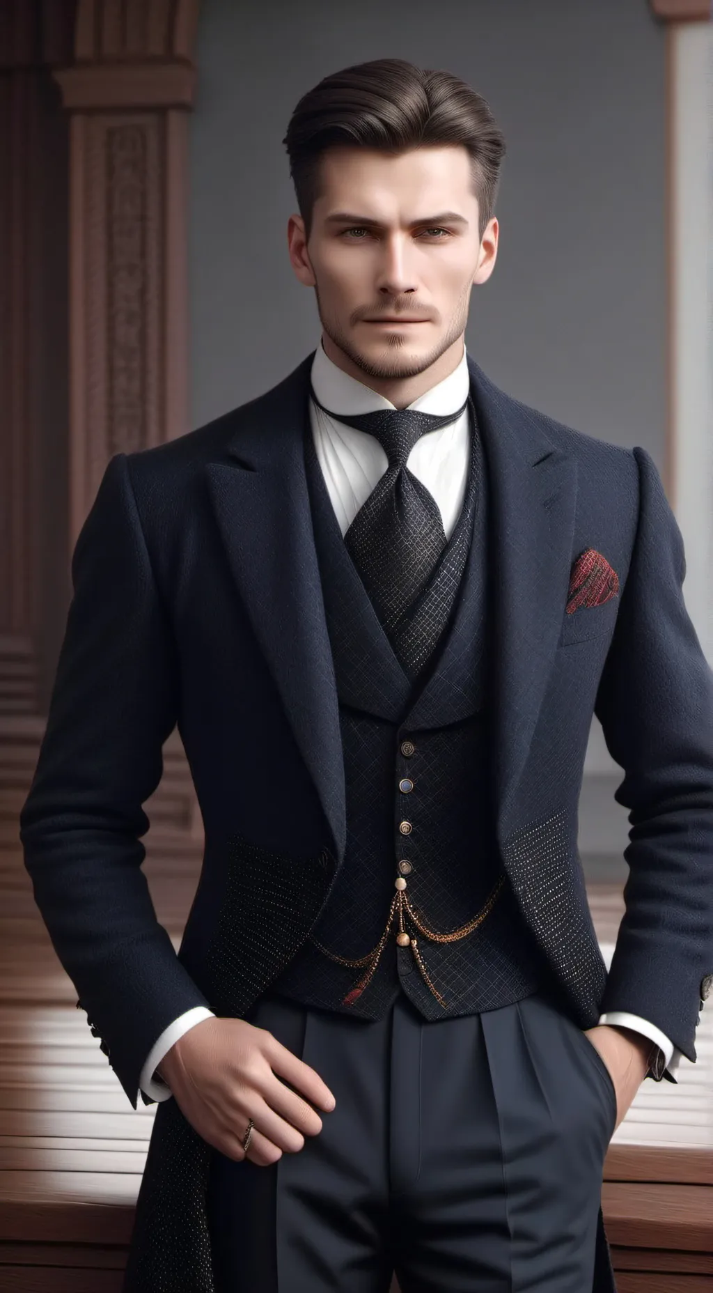 ai character: Виктор background