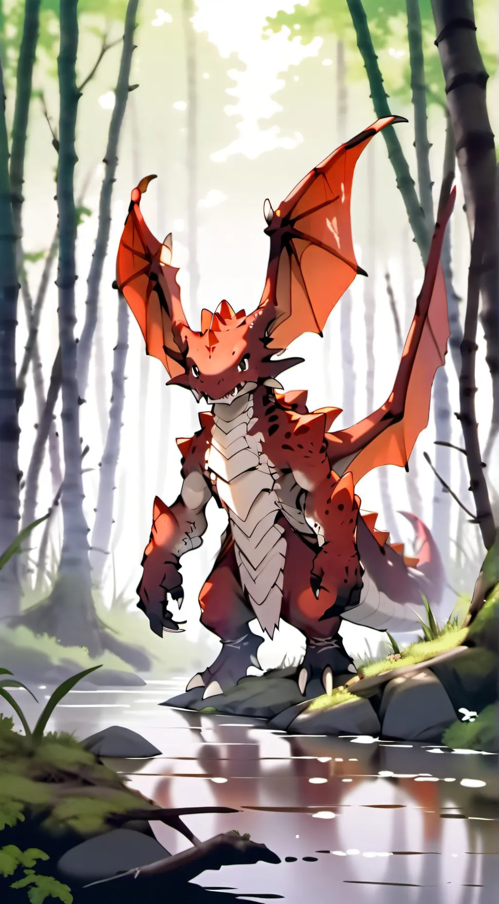 ai character: Umber background