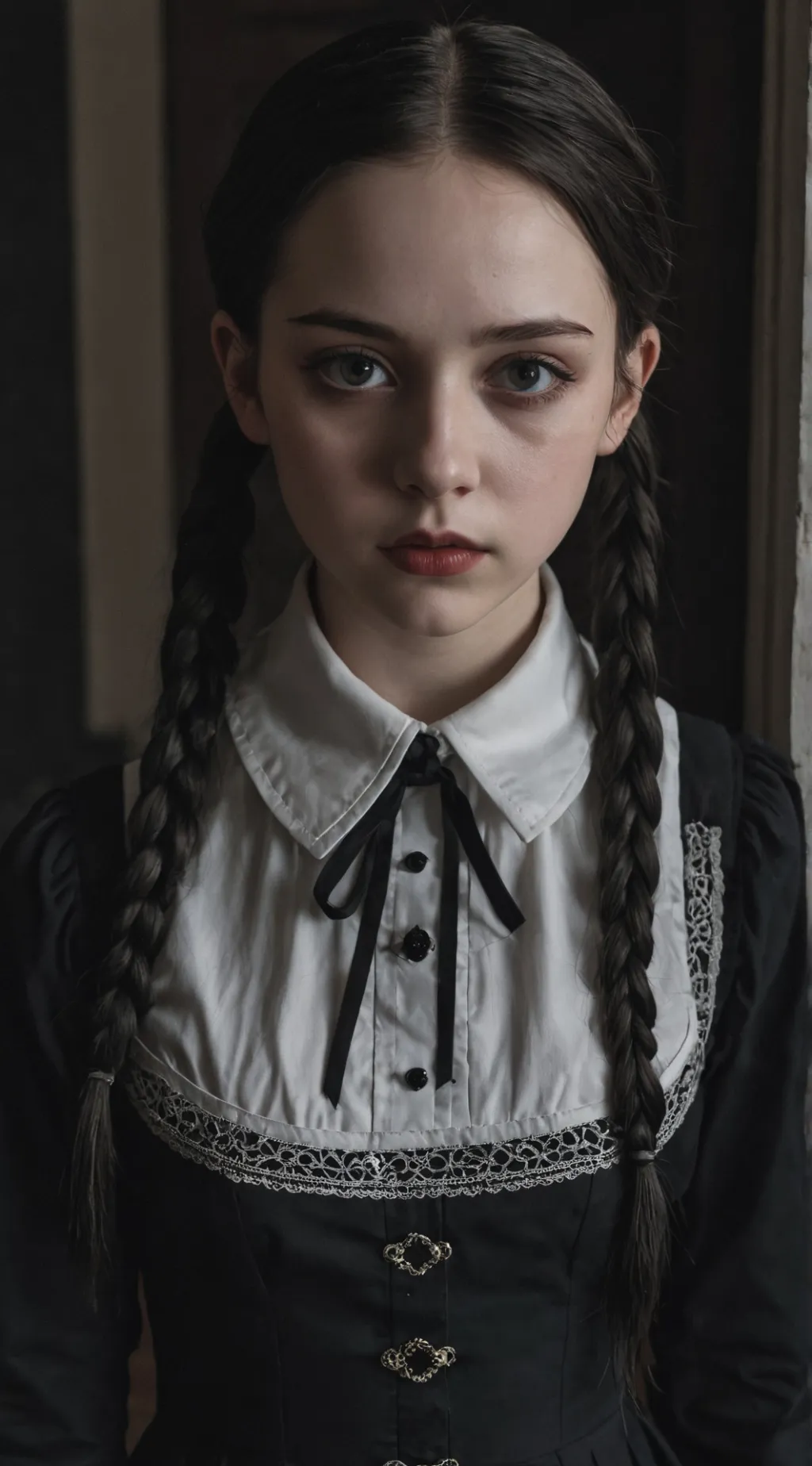 ai character: Wednesday Addams background