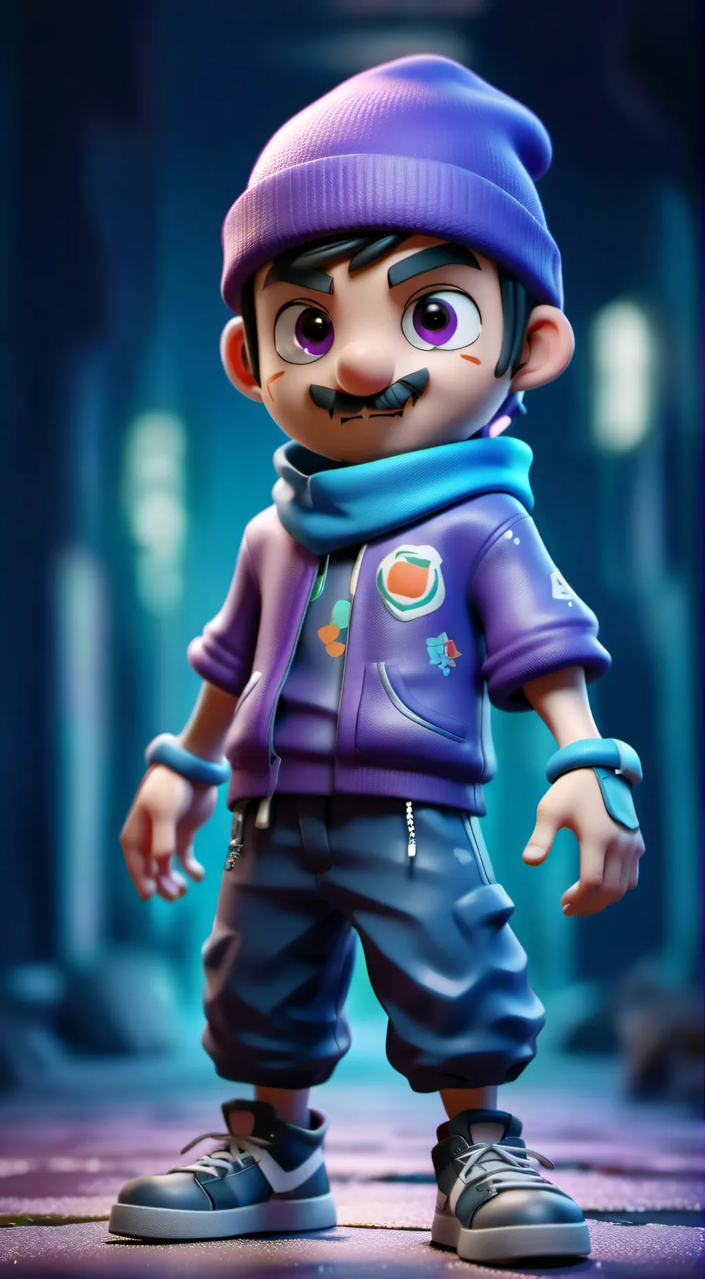 ai character: Boxton background