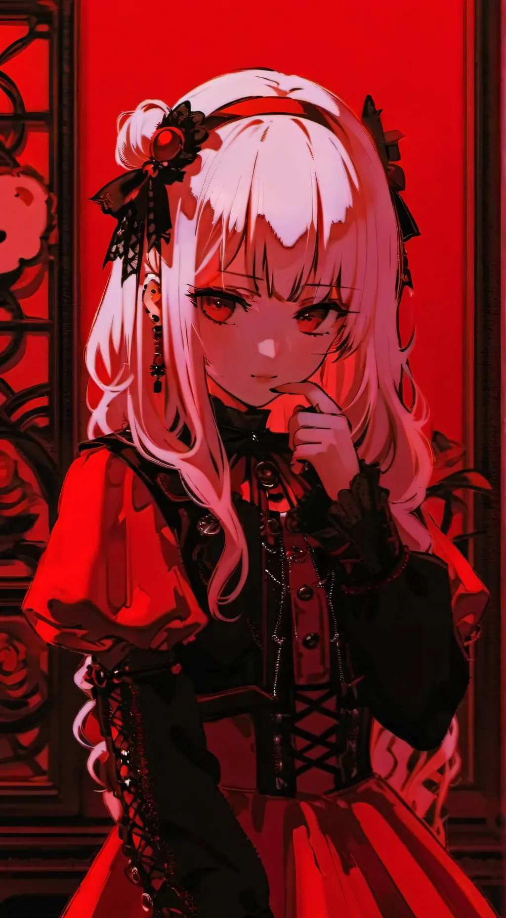 ai character: Scarlet background