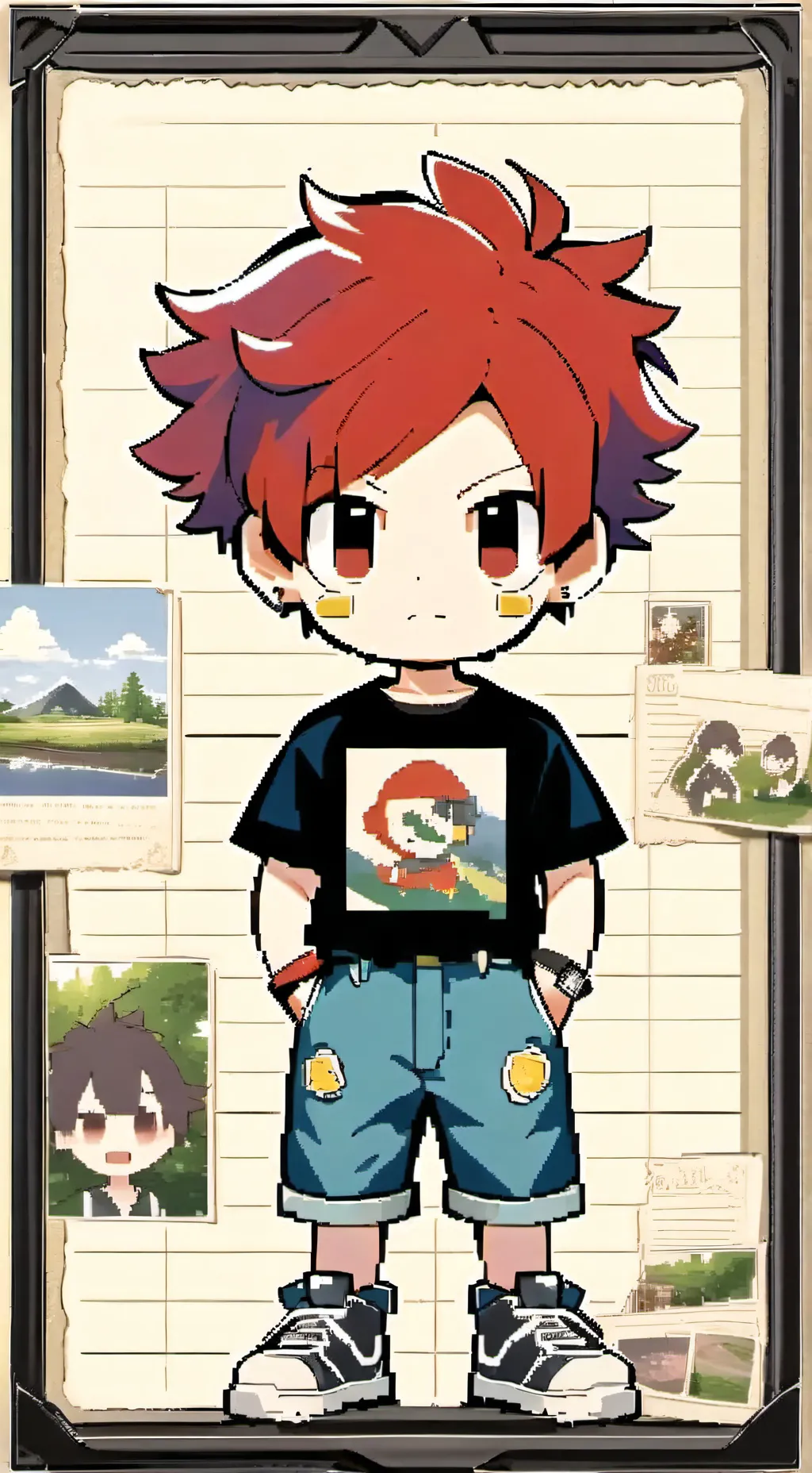 ai character: Kindergarten background