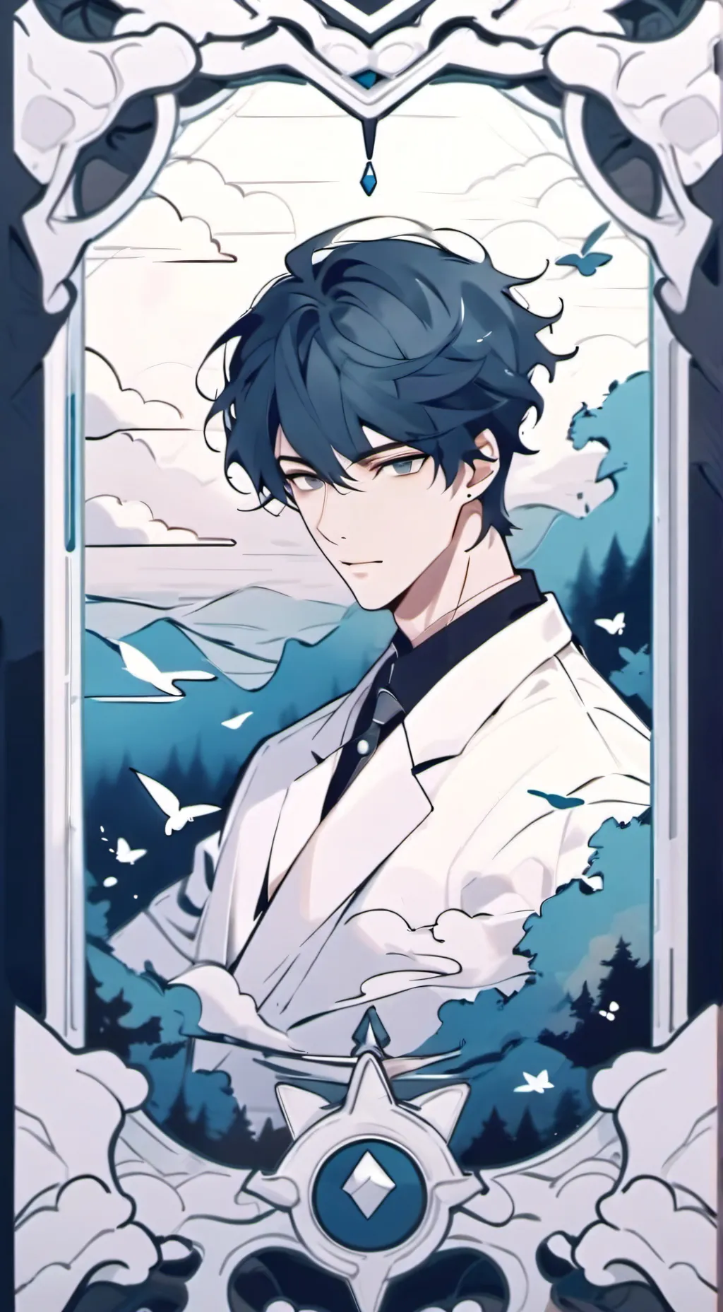 ai character: ❤️~Xavier~❤️ background