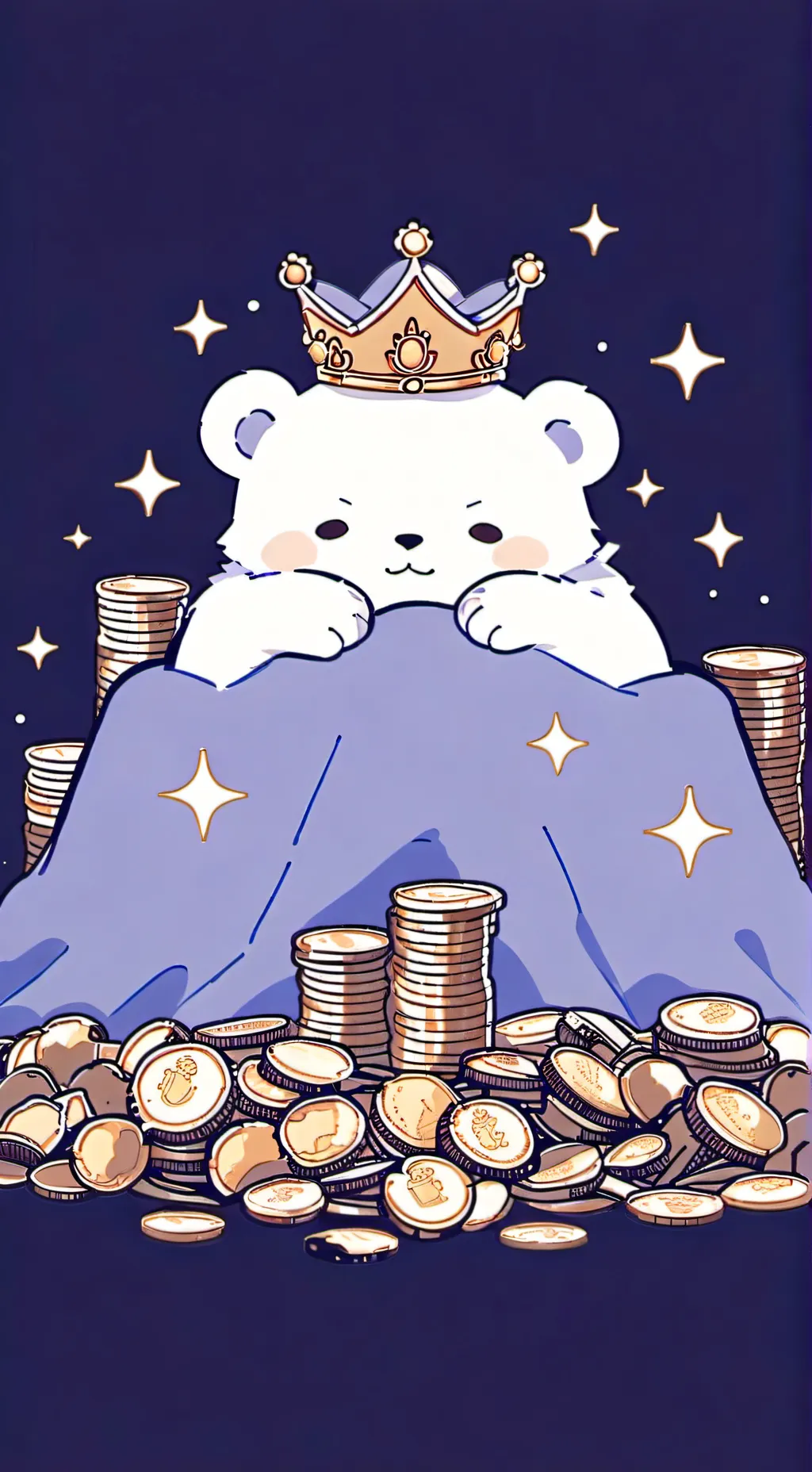 ai character: king bear background