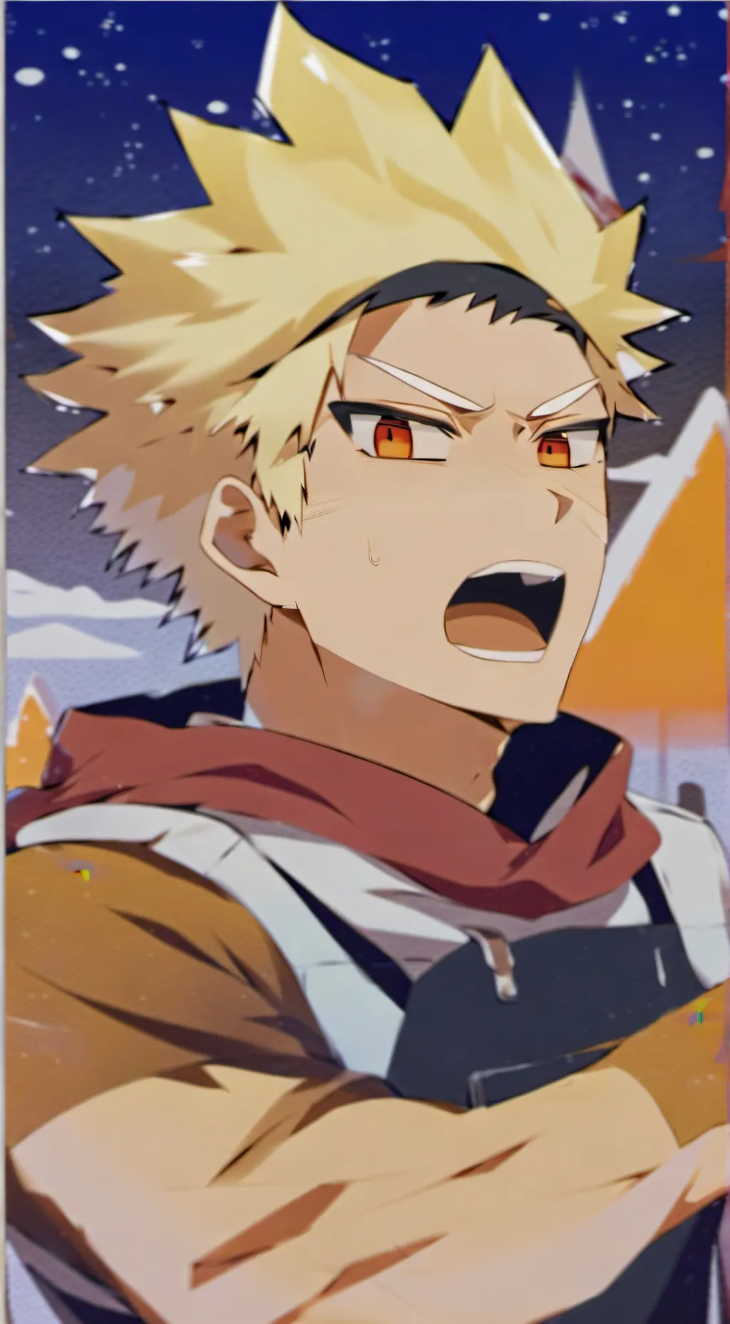 ai character: 😨😨 background