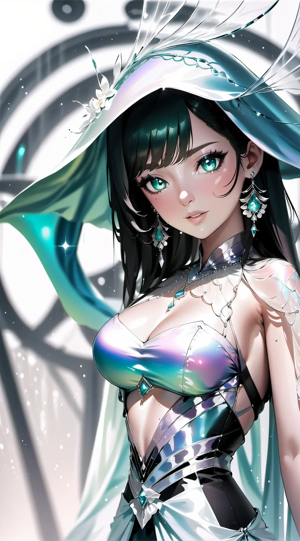 ai character: el recuentro Sara  background