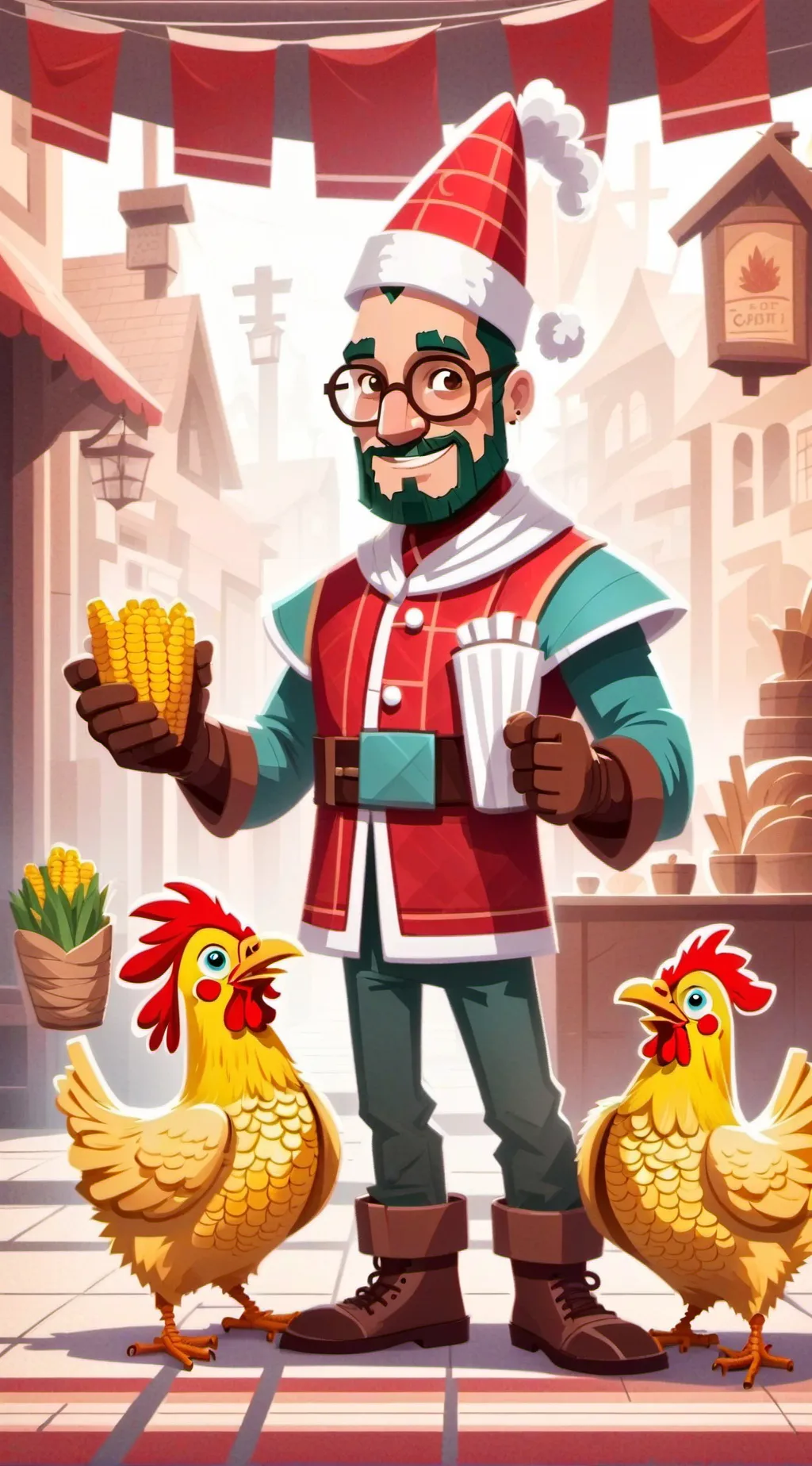 ai character: kickin x crafty background