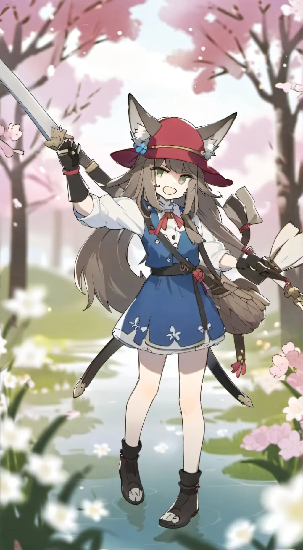 ai character: Dandy world school background